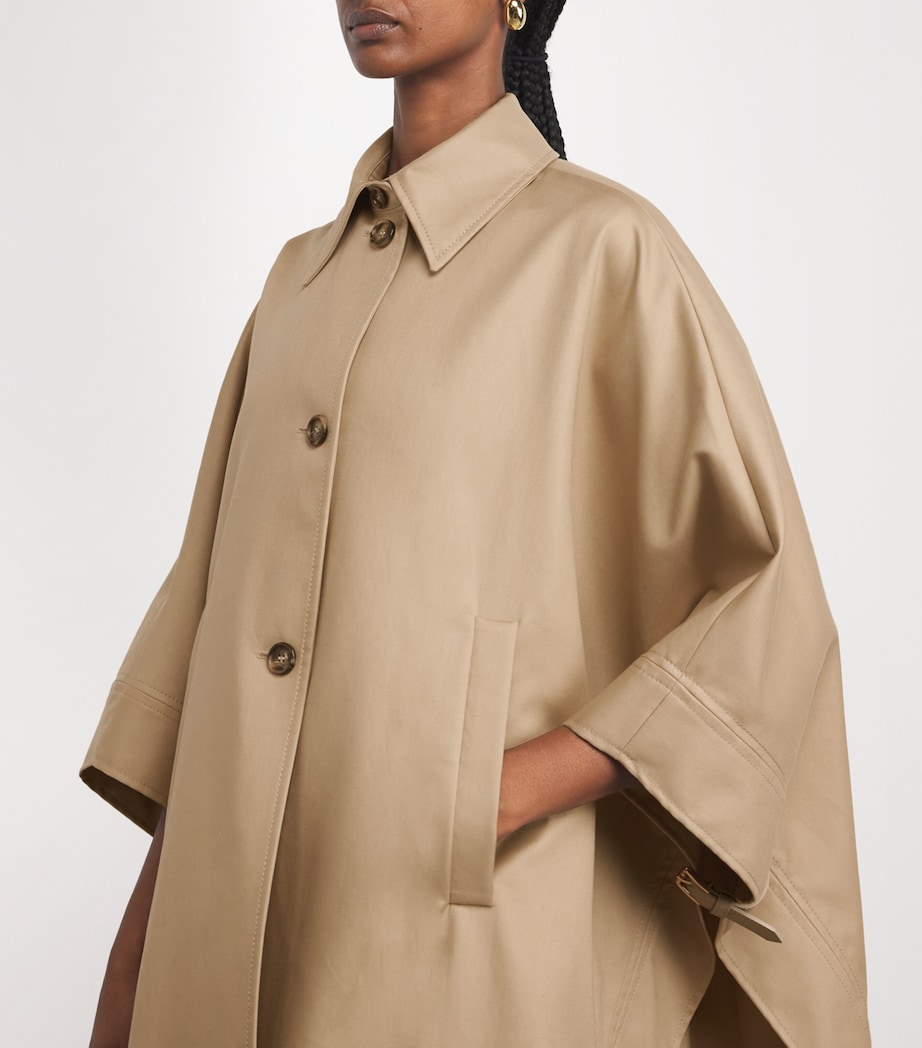 Cape Trench Coat SAND Image 6
