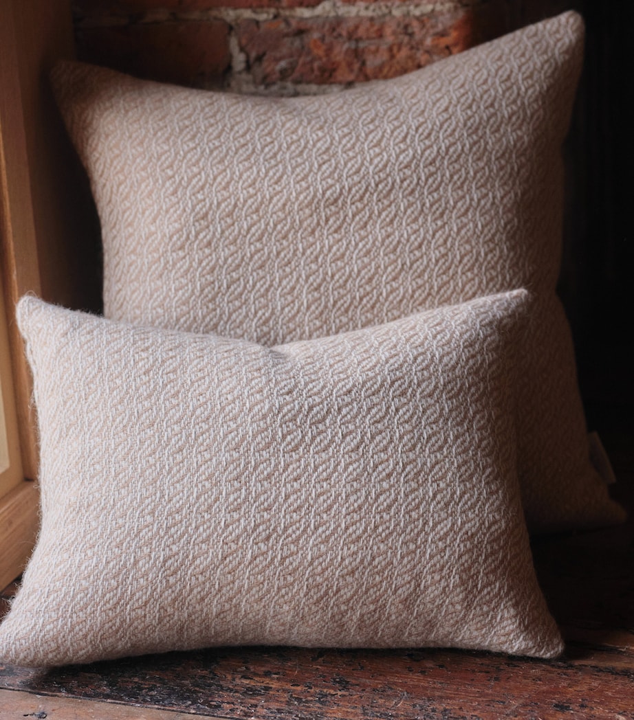 Araminta Campbell Alpaca-Blend Fern Cushion (45cm x 45cm) Caramel Image 2