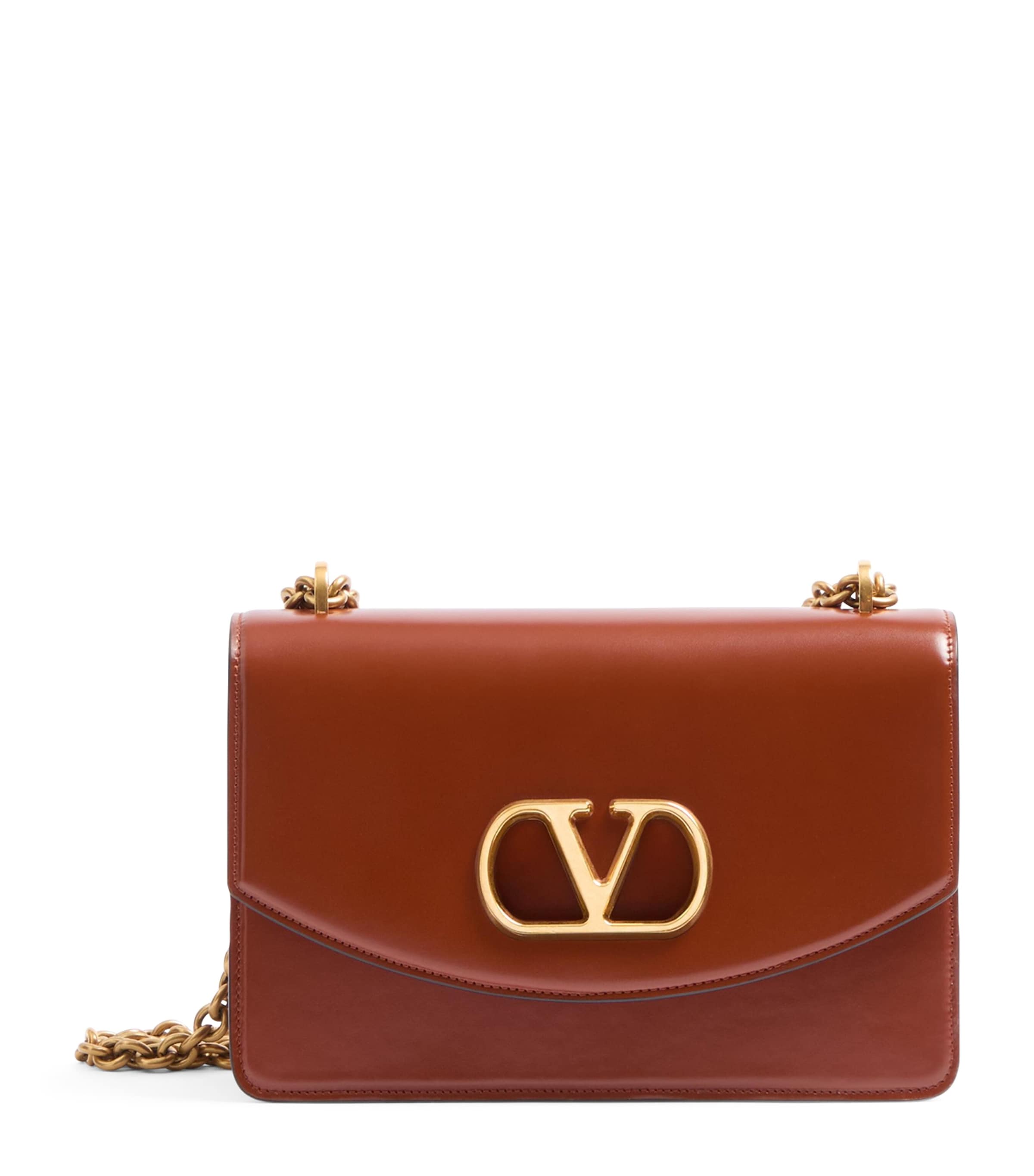 Valentino Garavani Calf Leather Vain Shoulder Bag Wuc Image 1