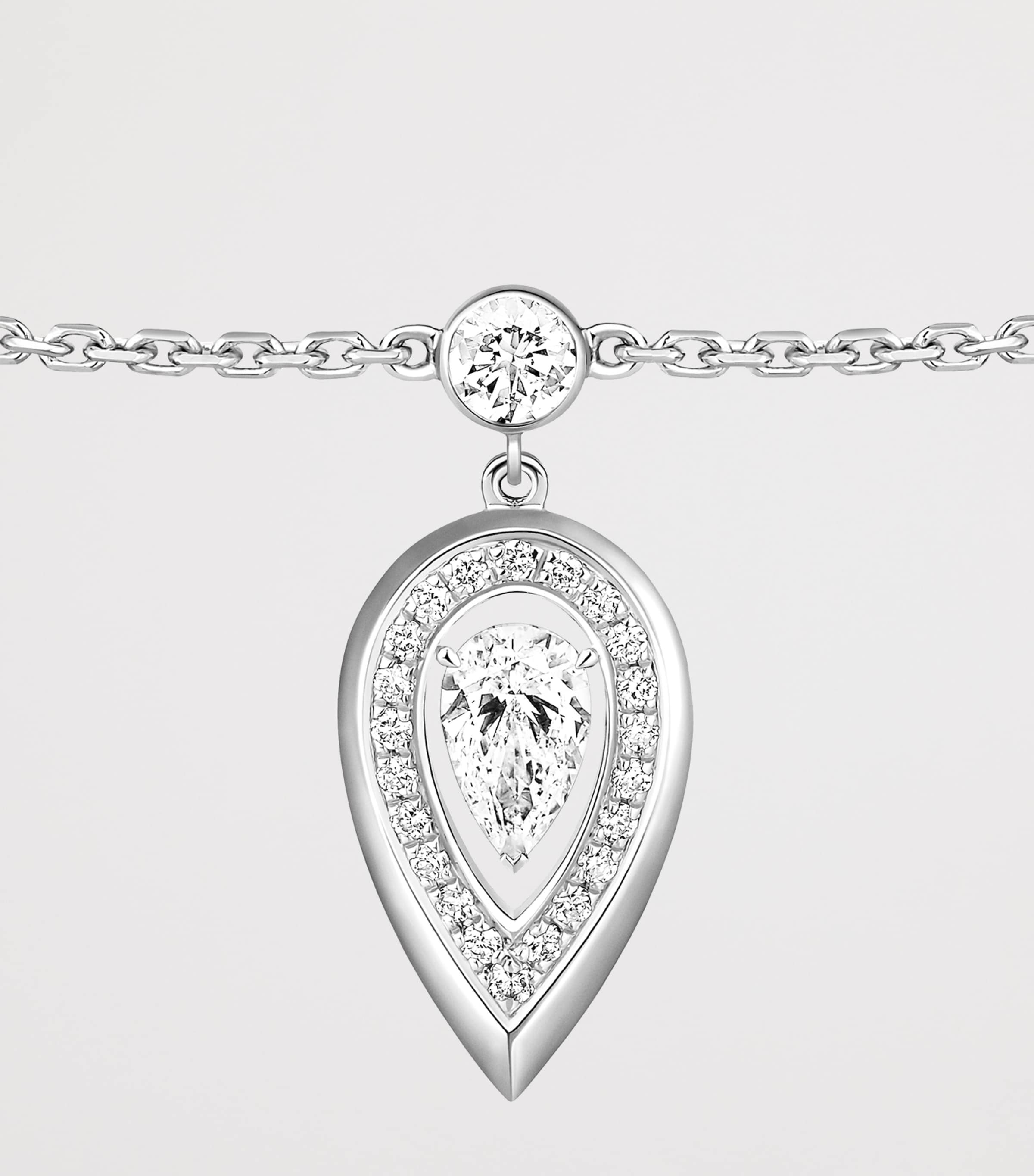 Messika Fiery White Gold and Diamond Ankle Bracelet White Gold Image 3