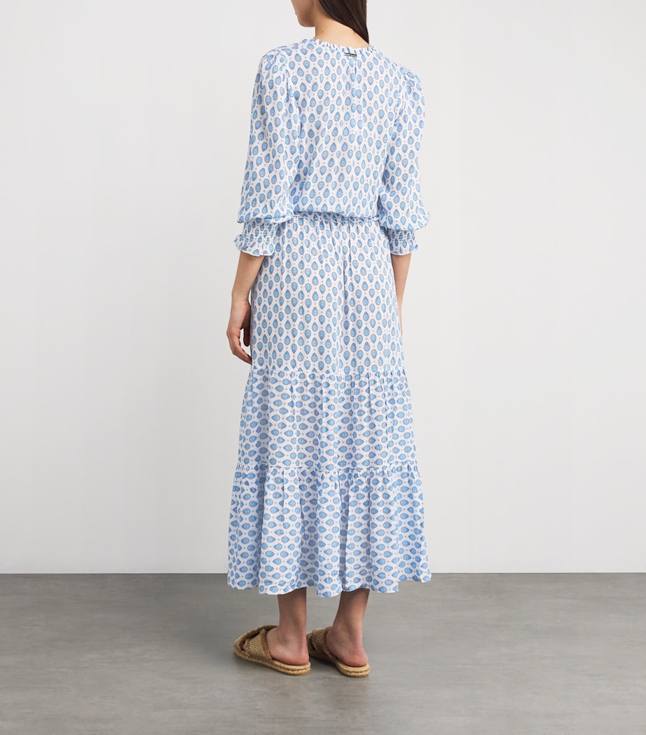 Smocked Croisette Maxi Dress PRT-PRT Image 3