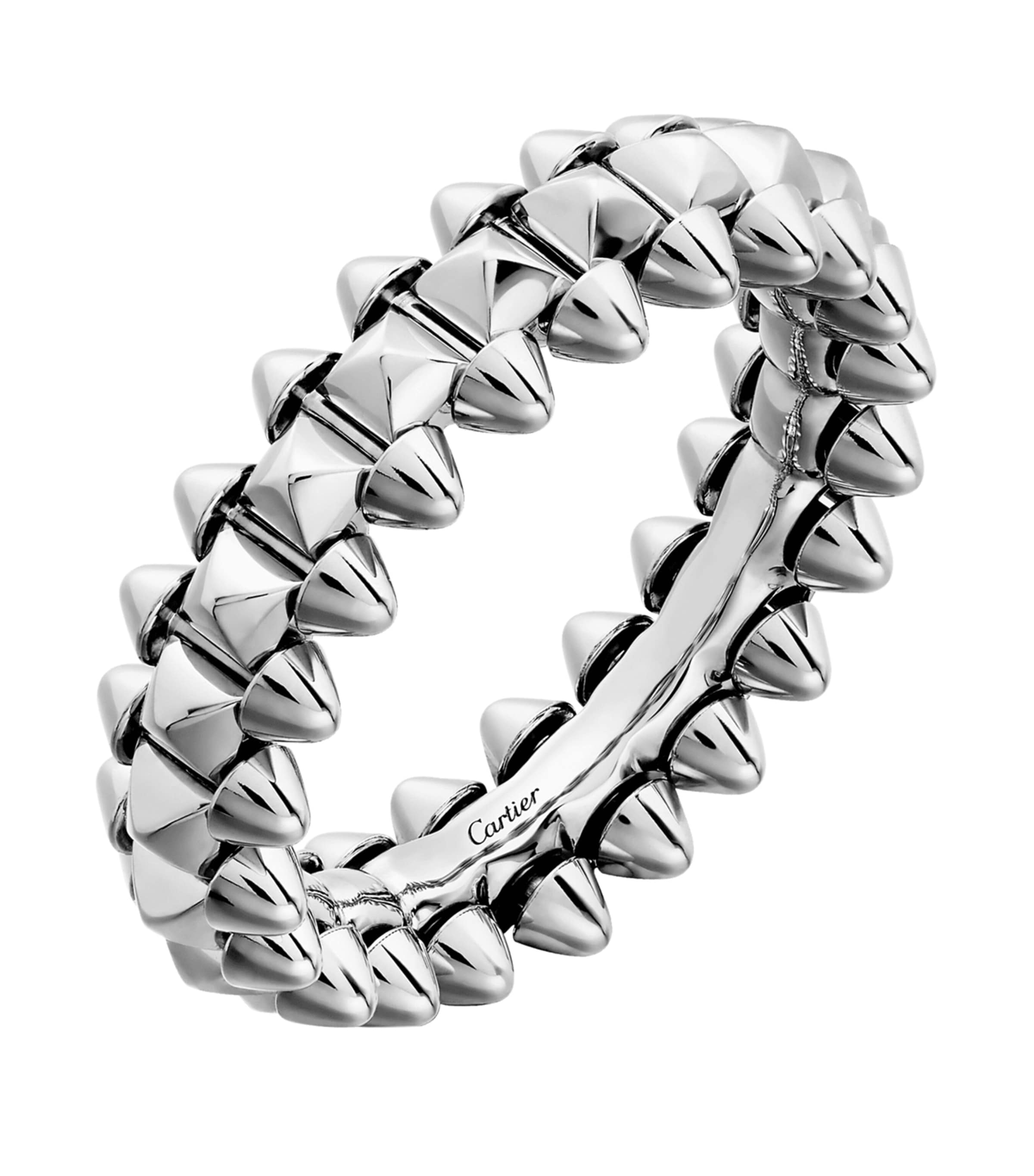 Cartier Small White Gold Clash de Cartier Ring | Harrods UK