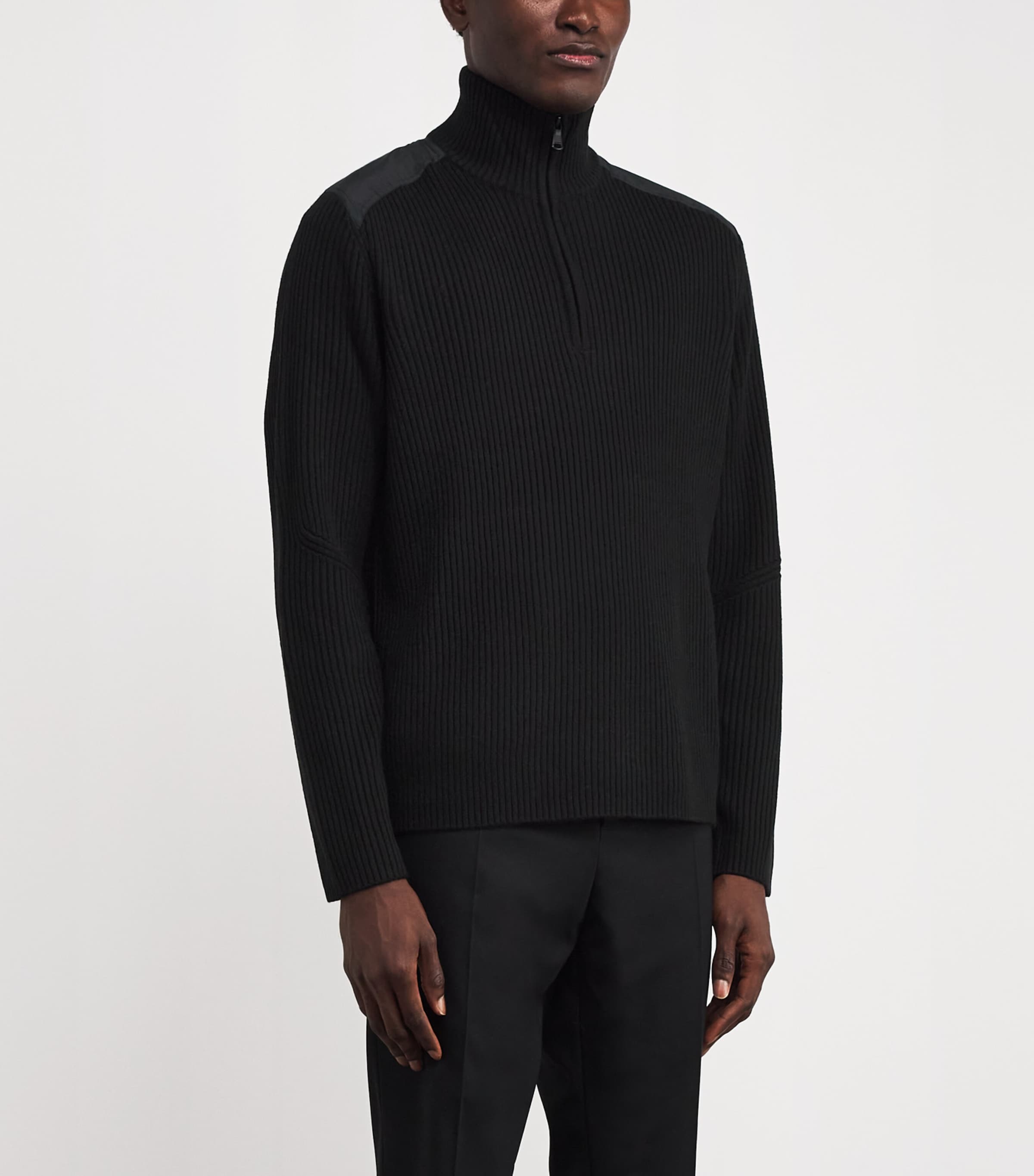 Wool-Blend Martin Hybrid Sweater BLACK9999 Image 3