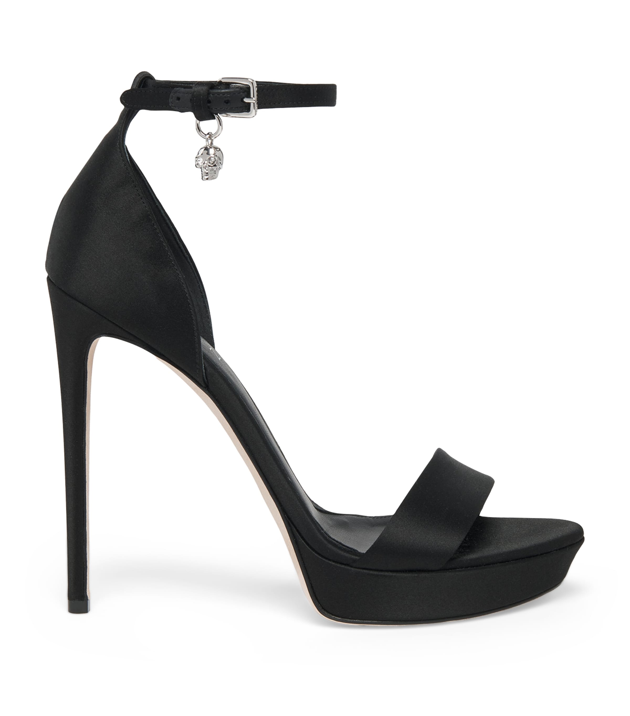 Satin Jewel Heeled Sandals 125 1000 Image 1