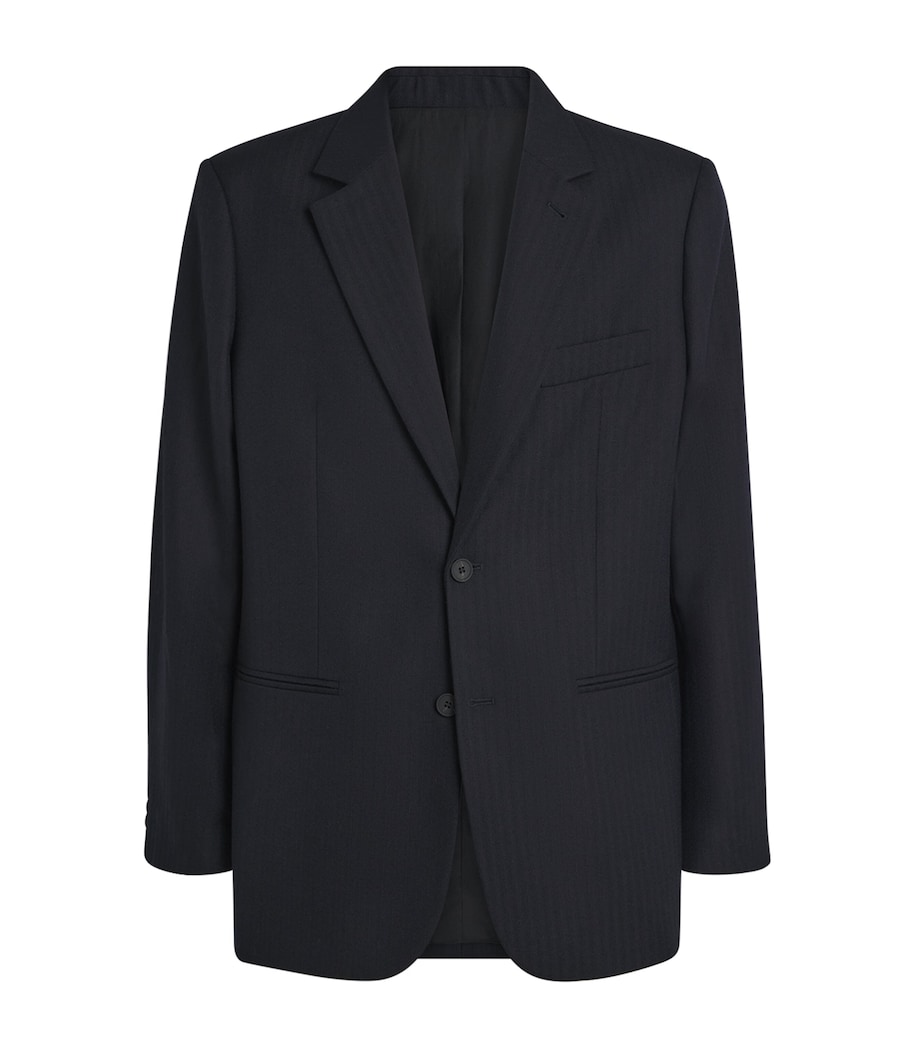 x Aaron Levine Wool Burlington Blazer DARKEST NAVY Image 1