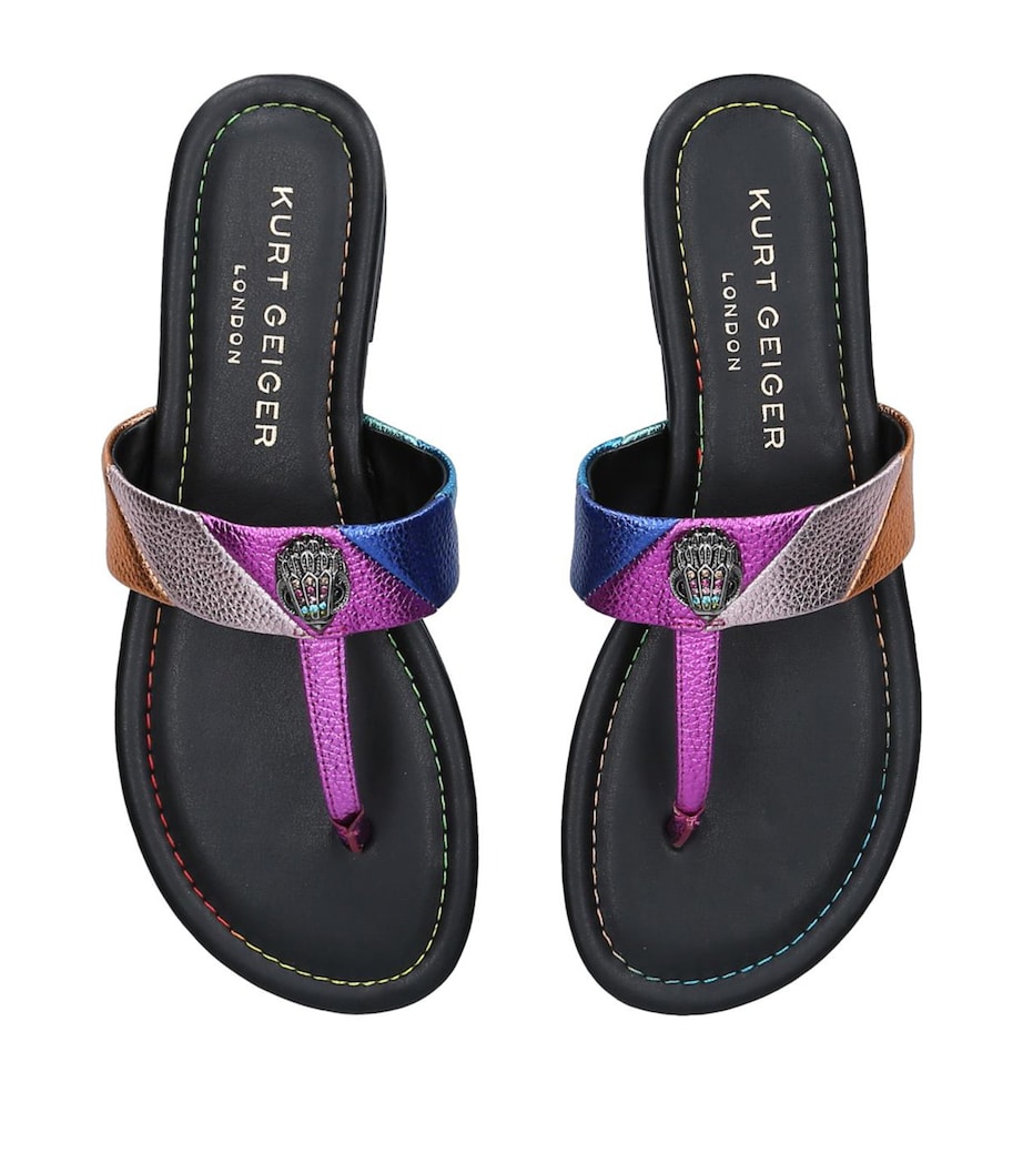 Leather Kensington T-Bar Sandals MULT/OTHER Image 4