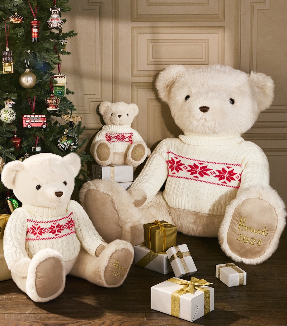 Harrods Christmas Bear 2024 Noah (51cm) Cream Image 3