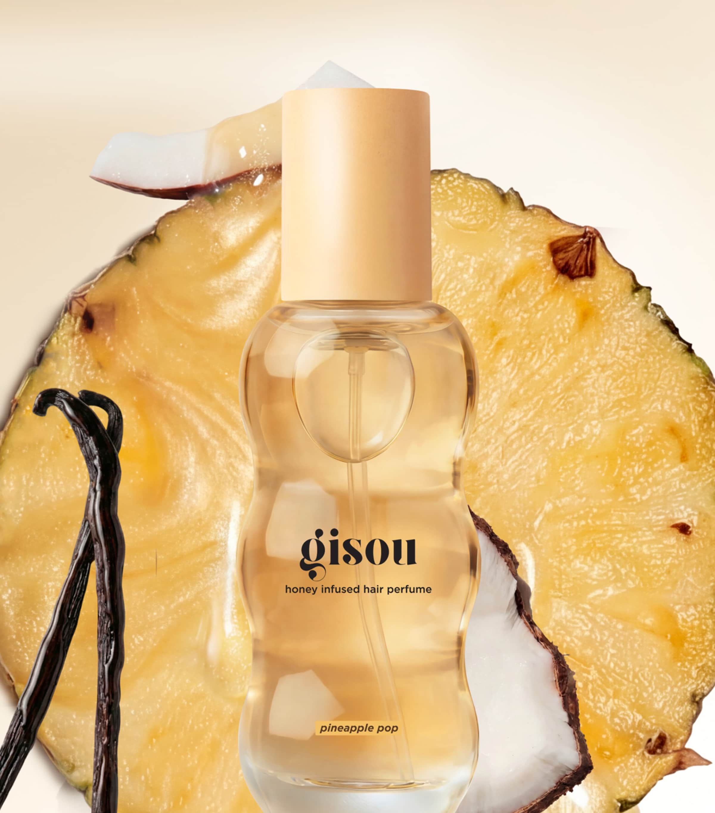 Gisou Honey-Infused Pineapple Pop Hair Perfume (15ml) Image 5