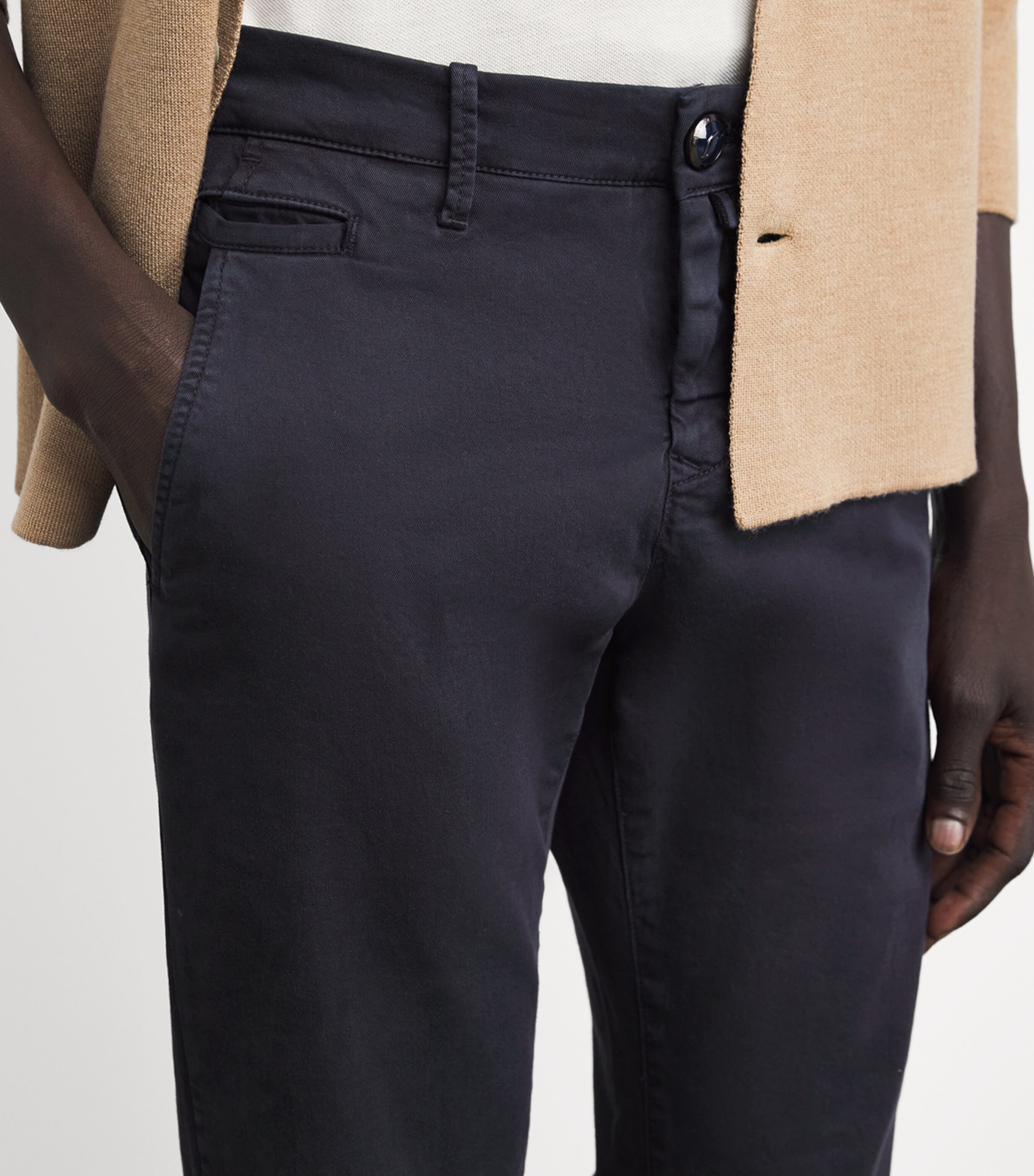JACOB COHËN Mens Bobby Slim Chinos Image 3