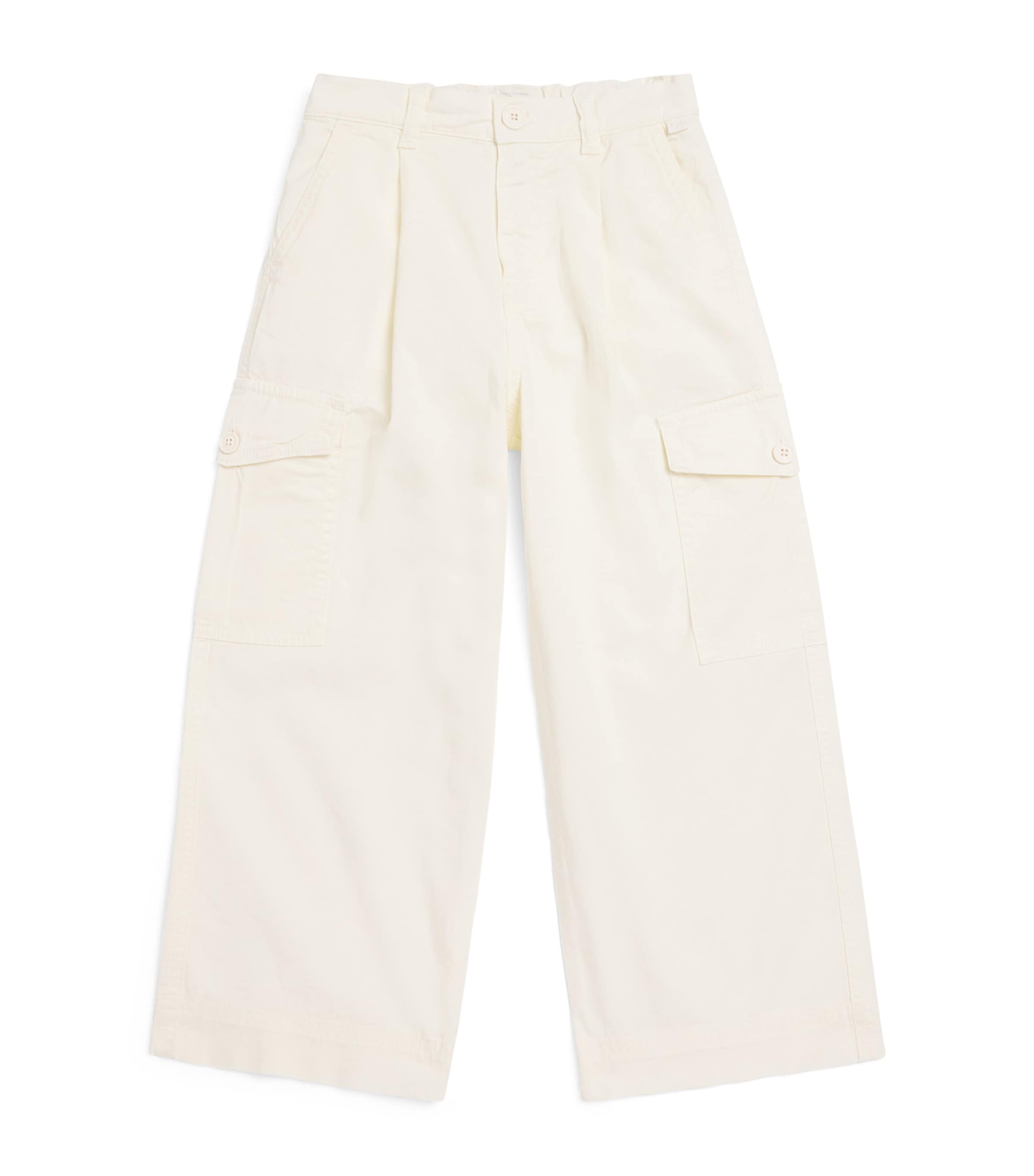 Il Gufo Cotton Straight Trousers (3-12 Years) Milk Image 1