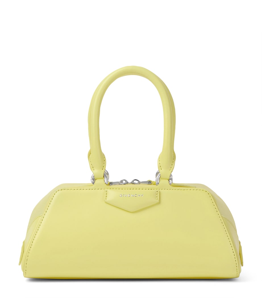 Mini Leather Antigona East-West Top-Handle Bag ACID YELLOW Image 1