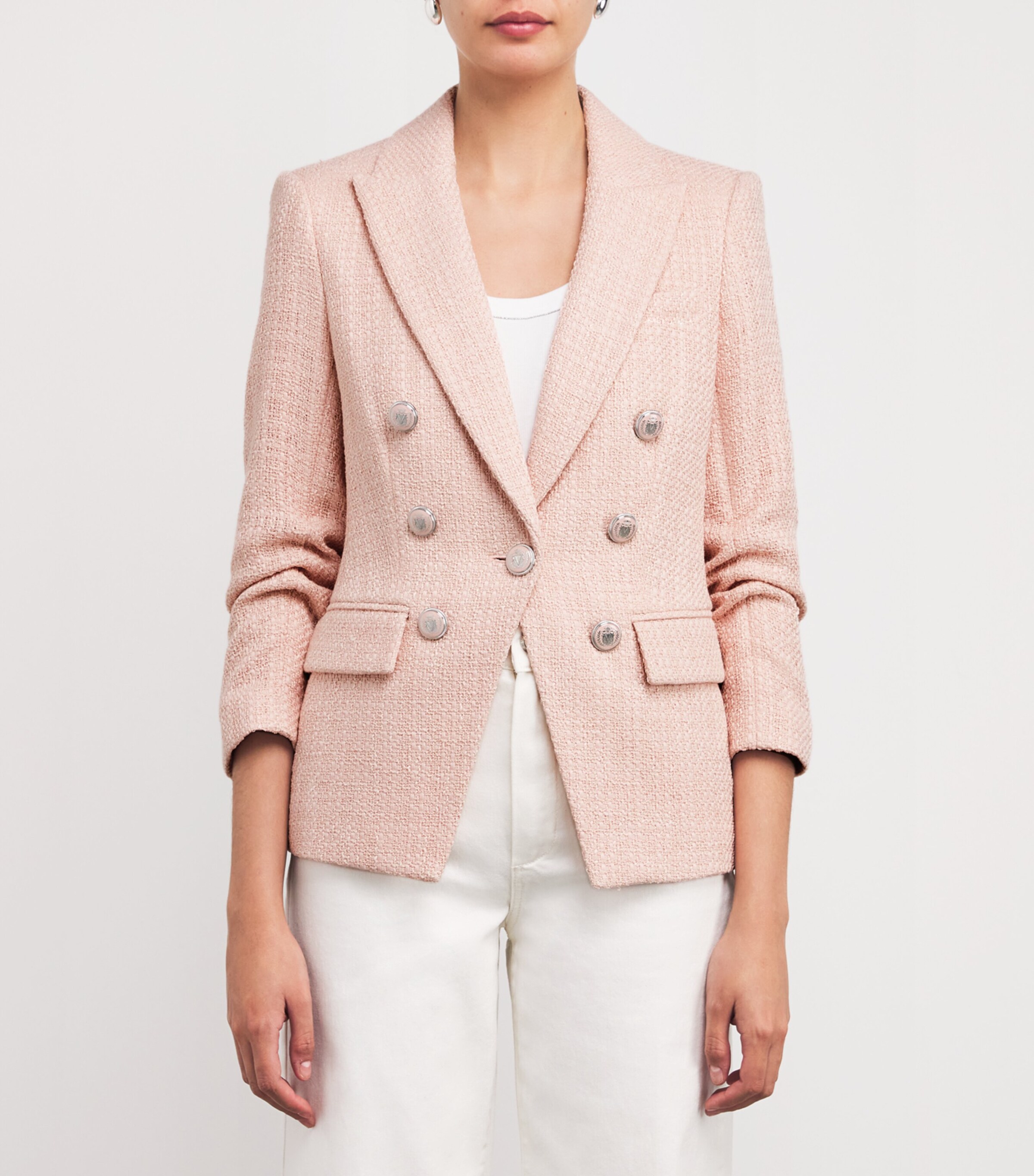 Tweed Ryland Dickey Jacket P0161 PINK SHELL Image 3