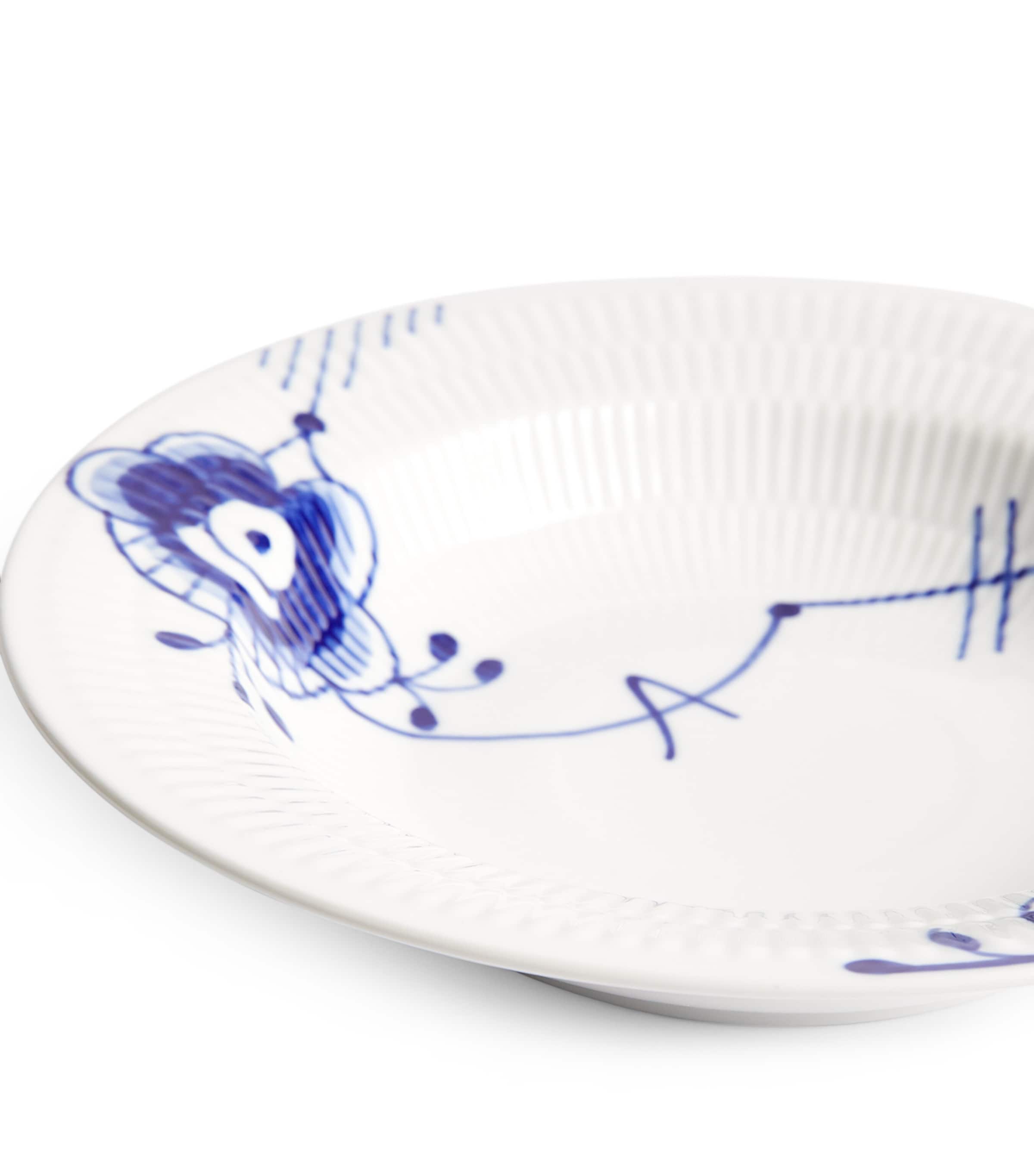 Blue Fluted Mega Deep Plate (21cm) BLUE Image 2