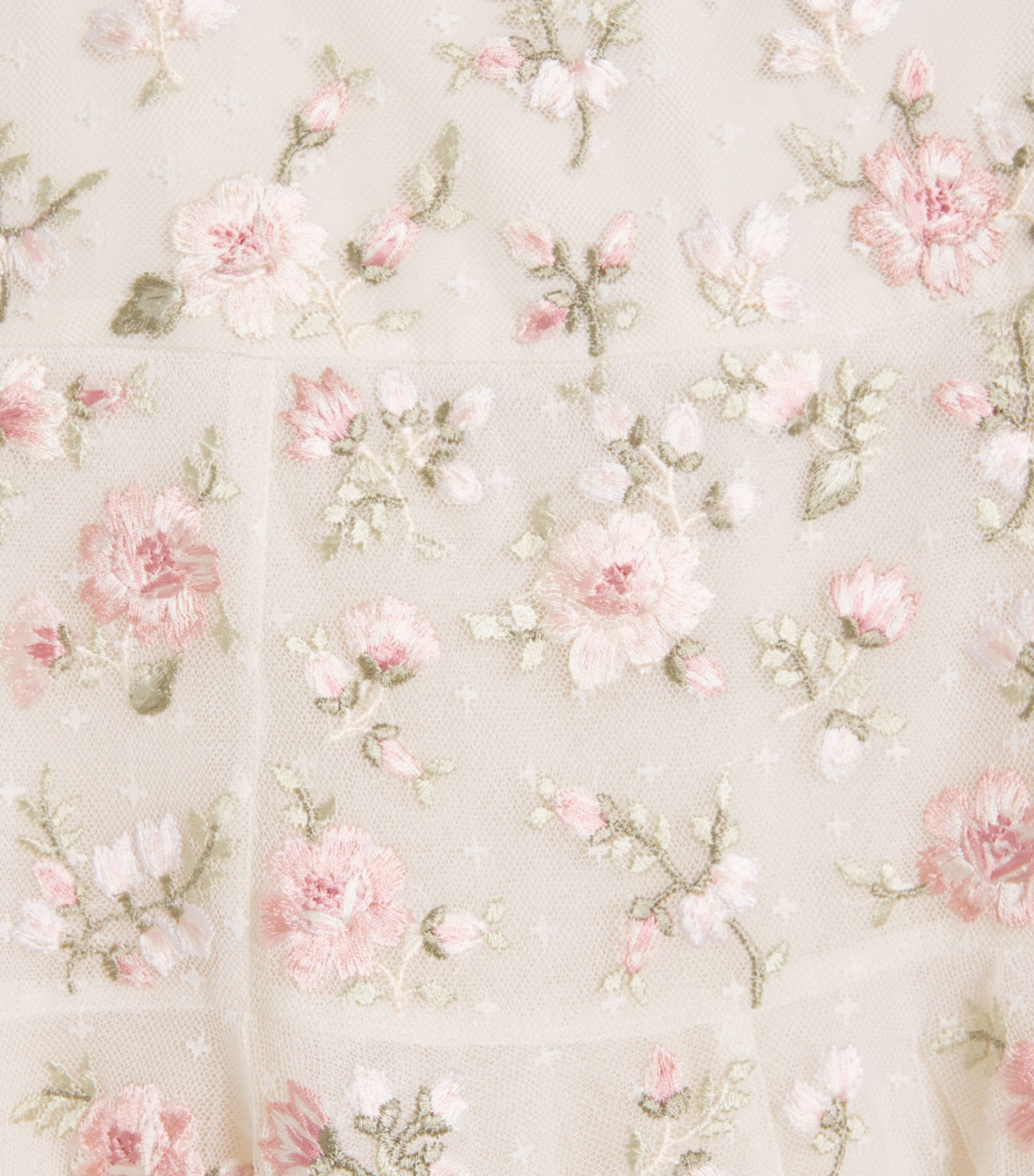 Needle & Thread Tulle Mayflower Ditsy Dress (4-6 Years) Cream/multi Image 3