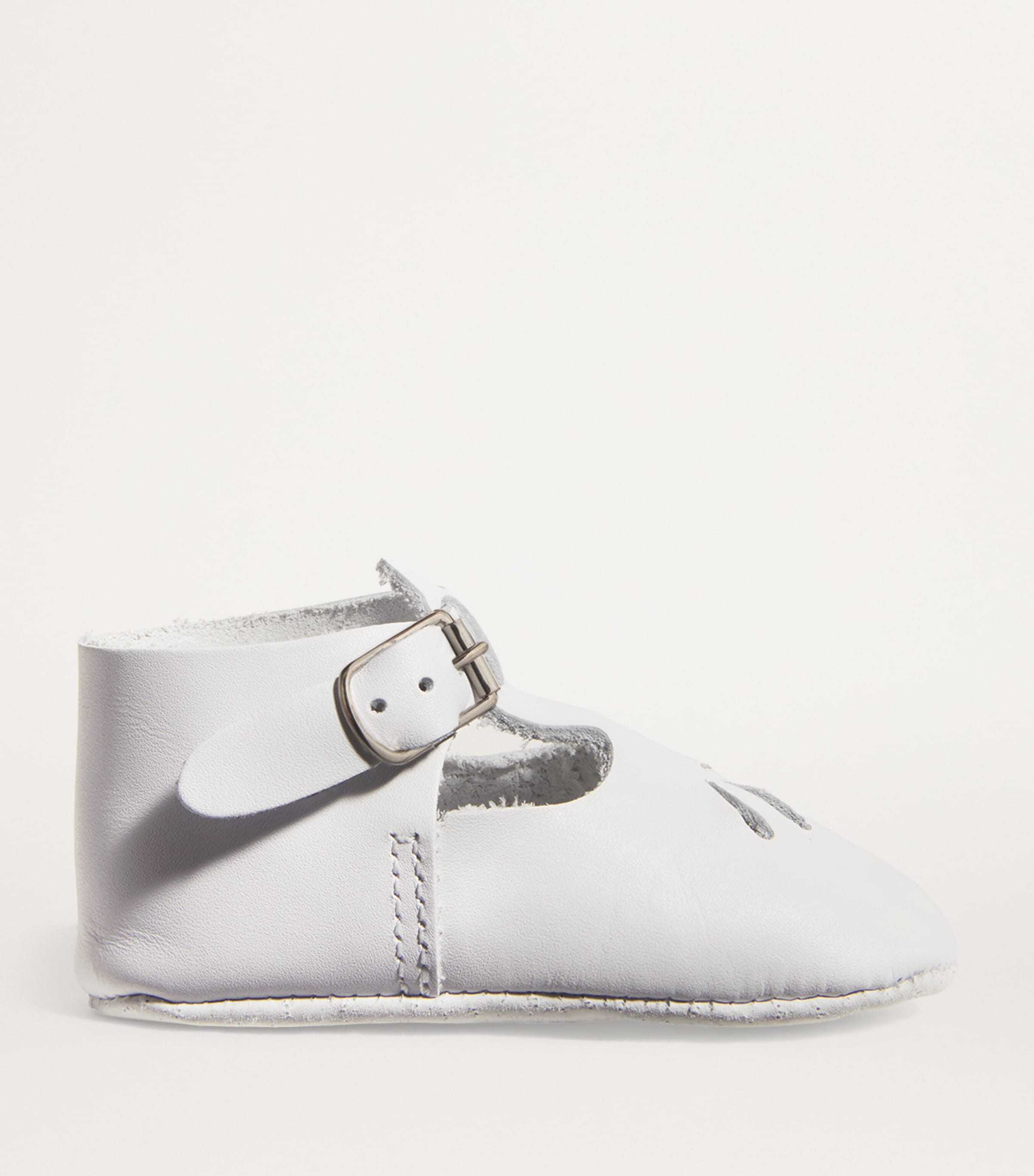 Buckled Leather Shoes BLANC Image 5