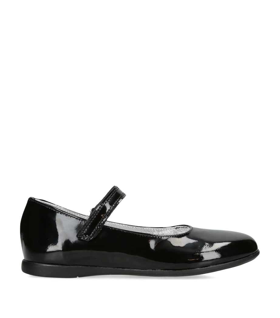 papouelli Patent Leather Evie Flats Black Image 1