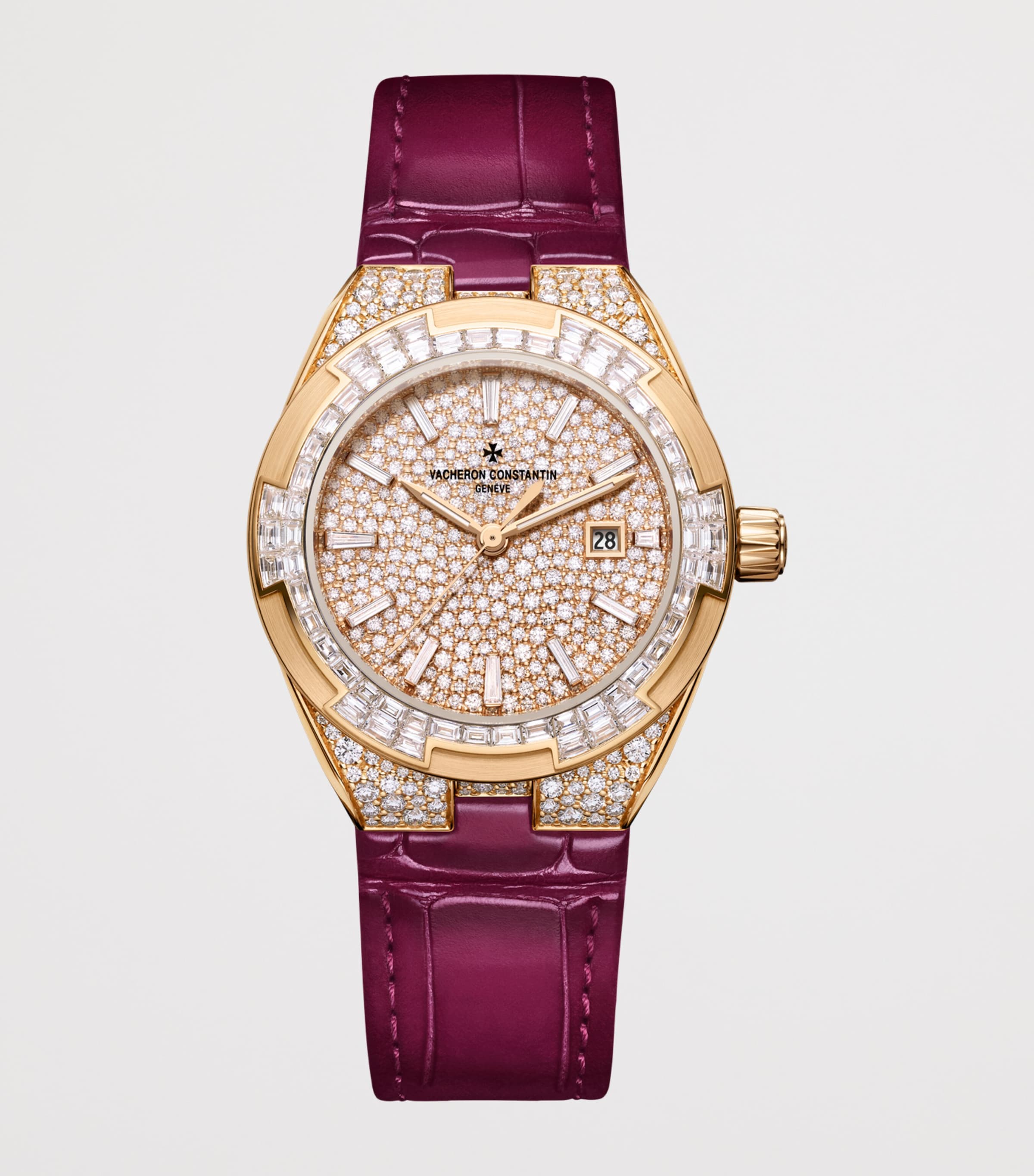 Vacheron Constantin Rose Gold and Diamond Overseas High Jewellery Watch 35mm Pink Gold Image 3
