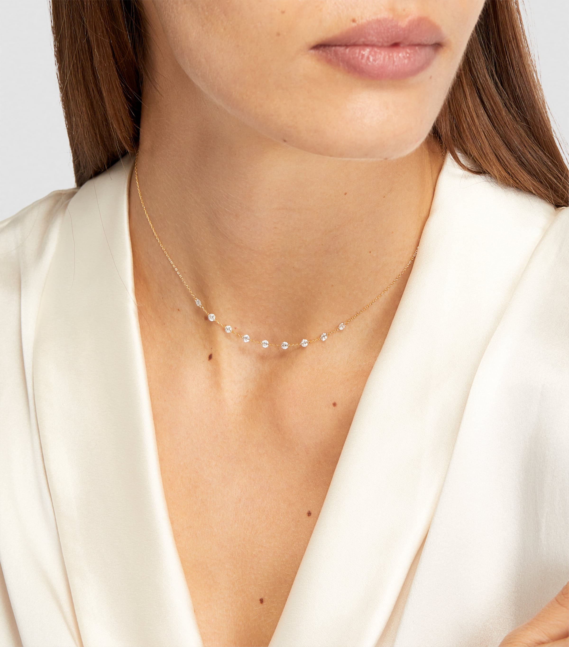 Yellow Gold and Diamond 9-Stone Danaé Necklace YELLOW GOLD Image 3