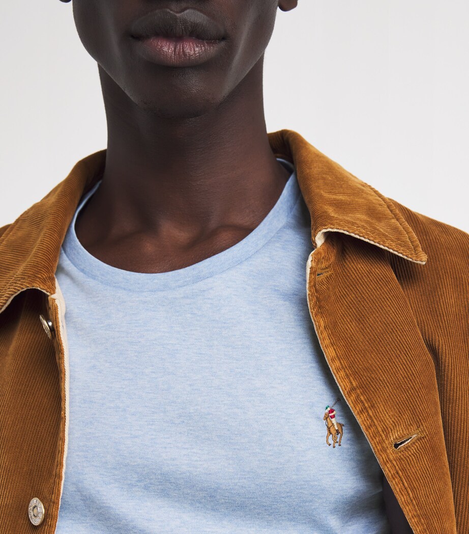 Pima Cotton Logo T-Shirt ISLE HEATHER Image 6