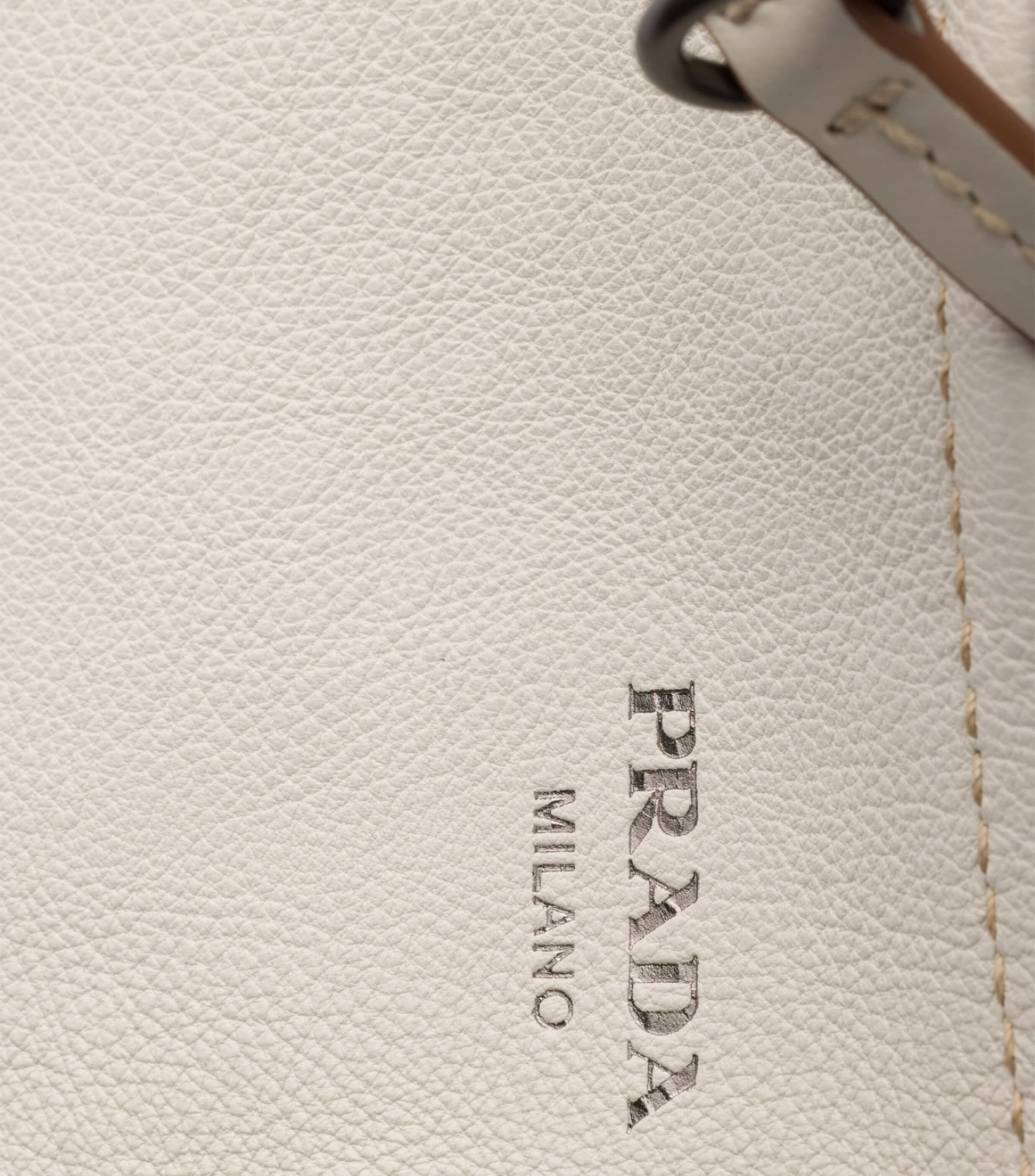 Prada Large Leather Route Shoulder Bag Neutral Image 6
