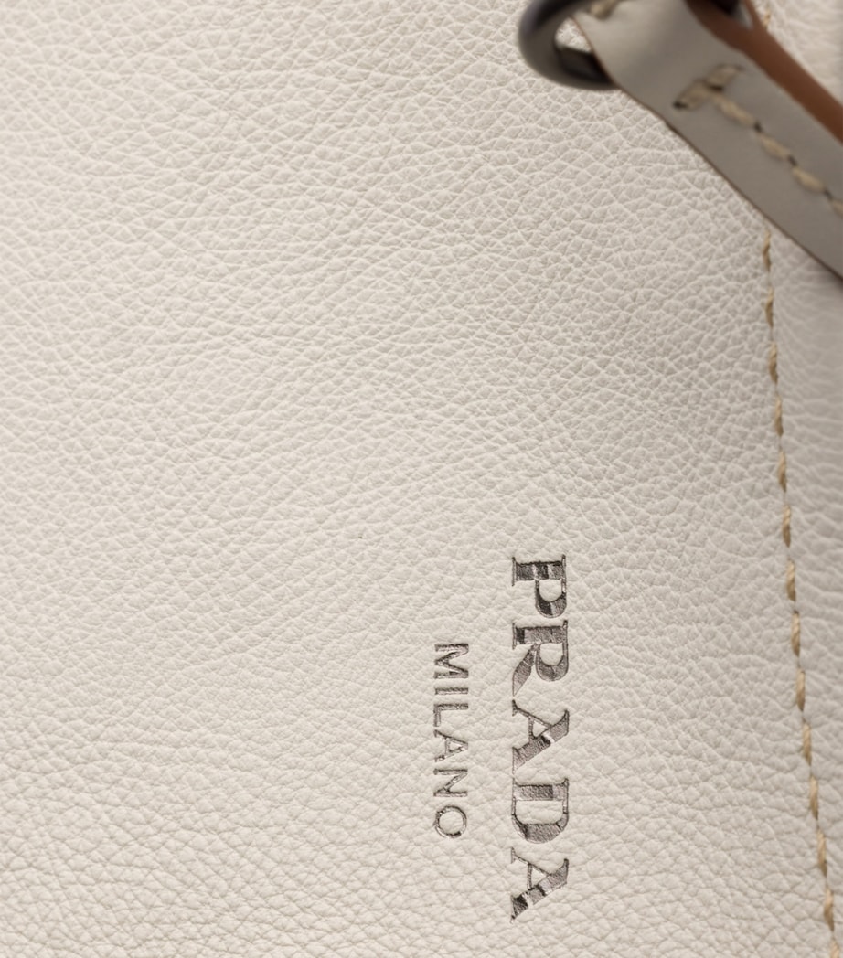 Prada Large Leather Route Shoulder Bag Neutral Image 6