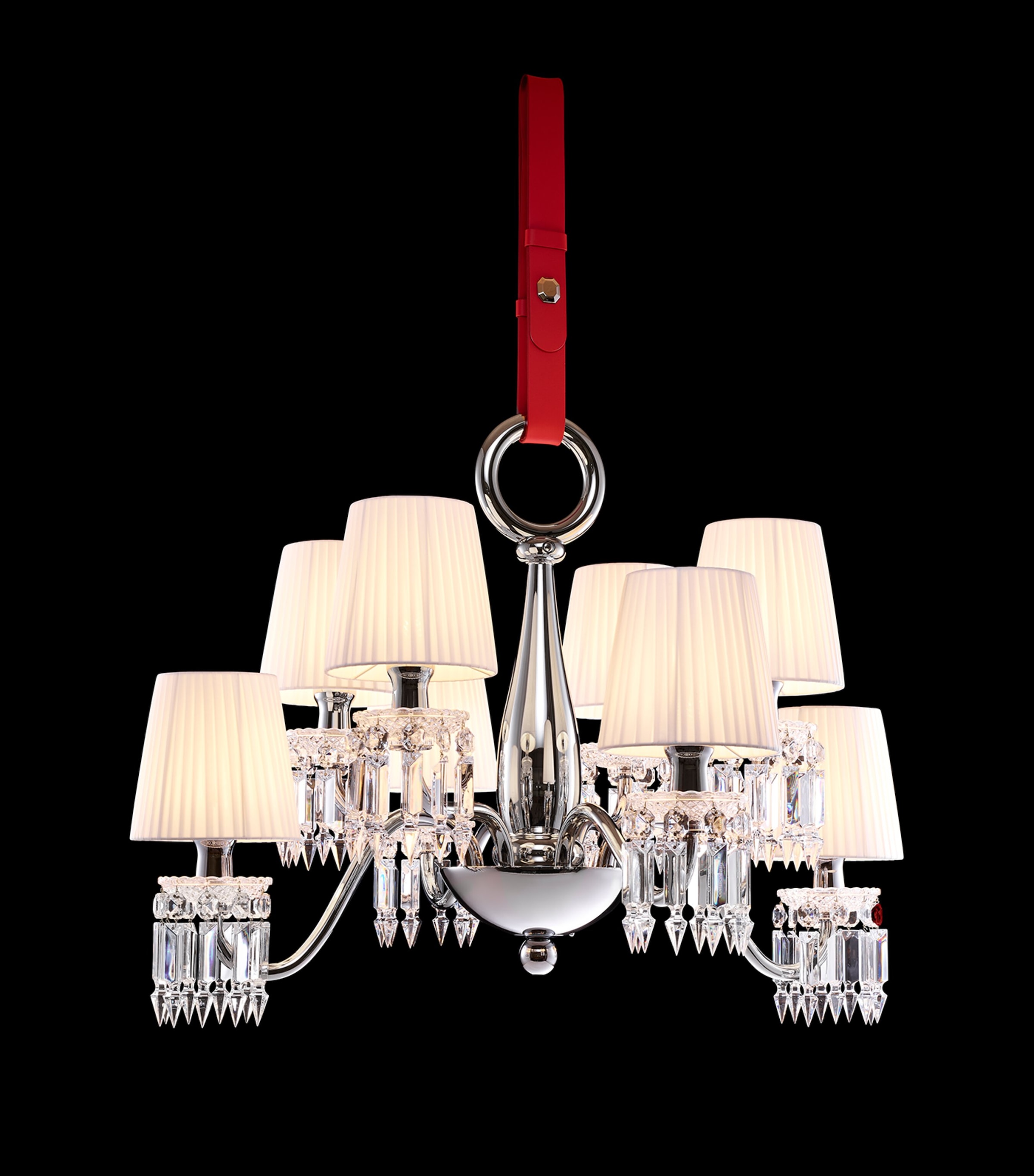Baccarat Zénith Nomade 8-Light Chandelier Clear Image 4