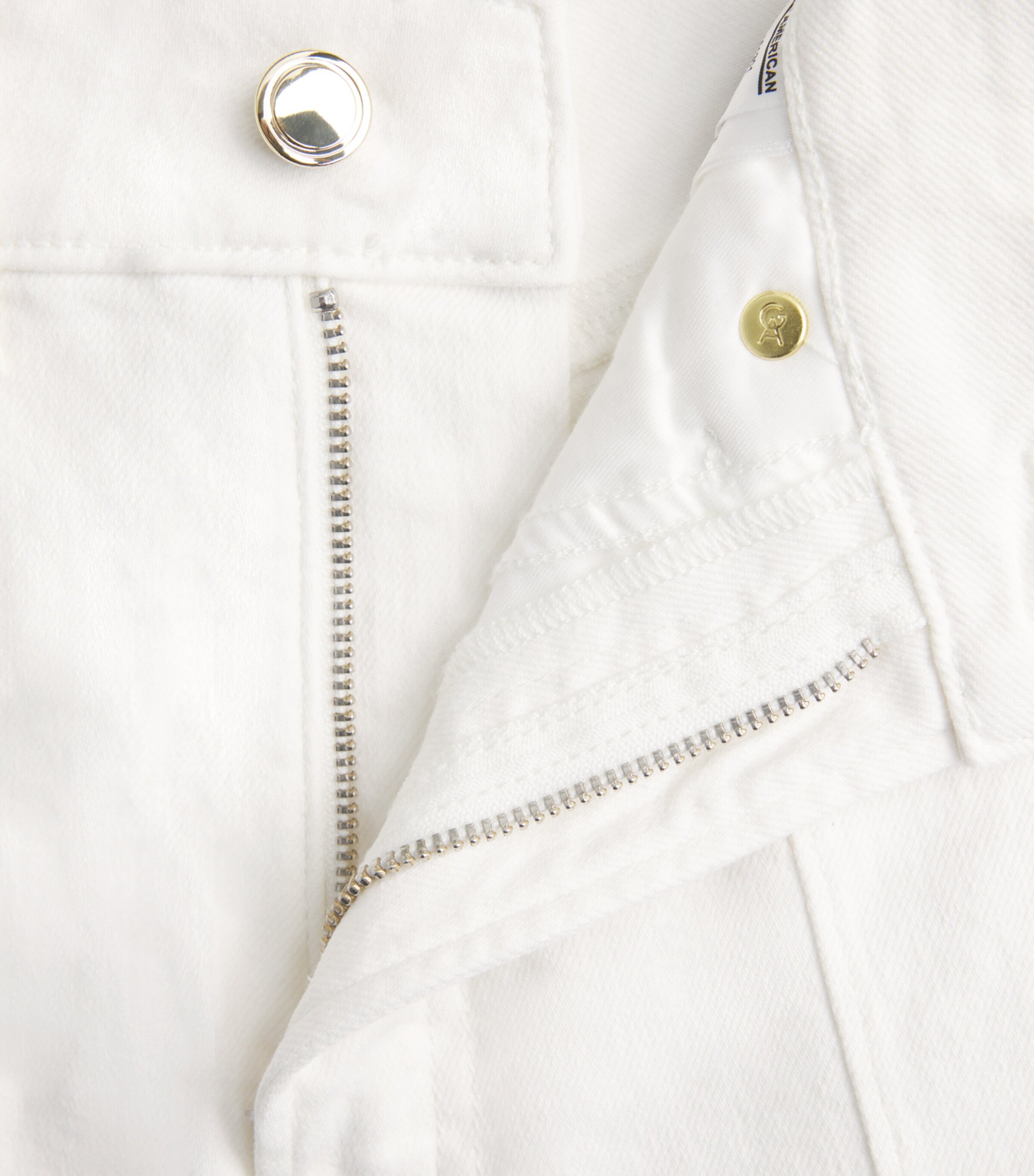 Good American Womens Good Waist Palazzo Jeans Cotton White Image 6