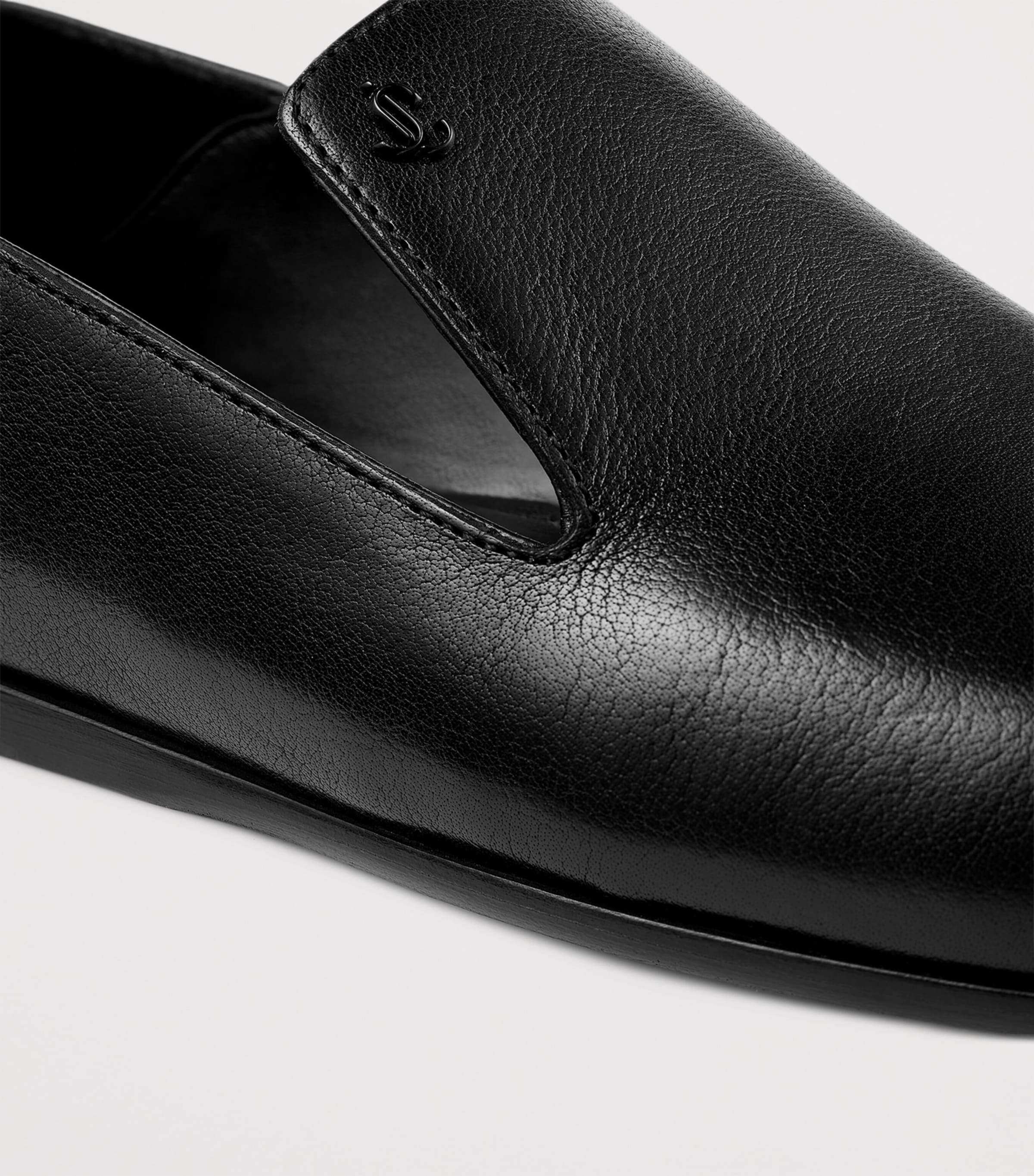 Eliot Calfskin Slippers BLACK Image 6