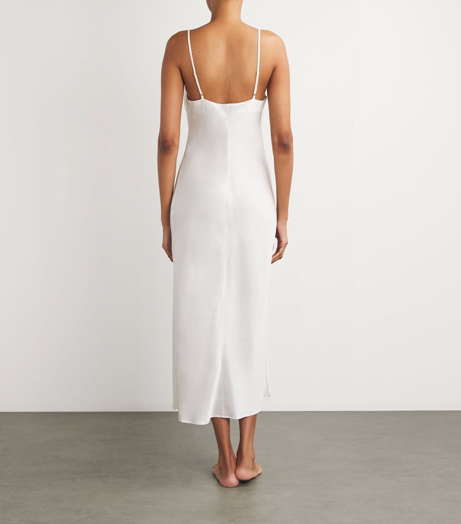 Silk Tracy Slip Dress NATUREL Image 3
