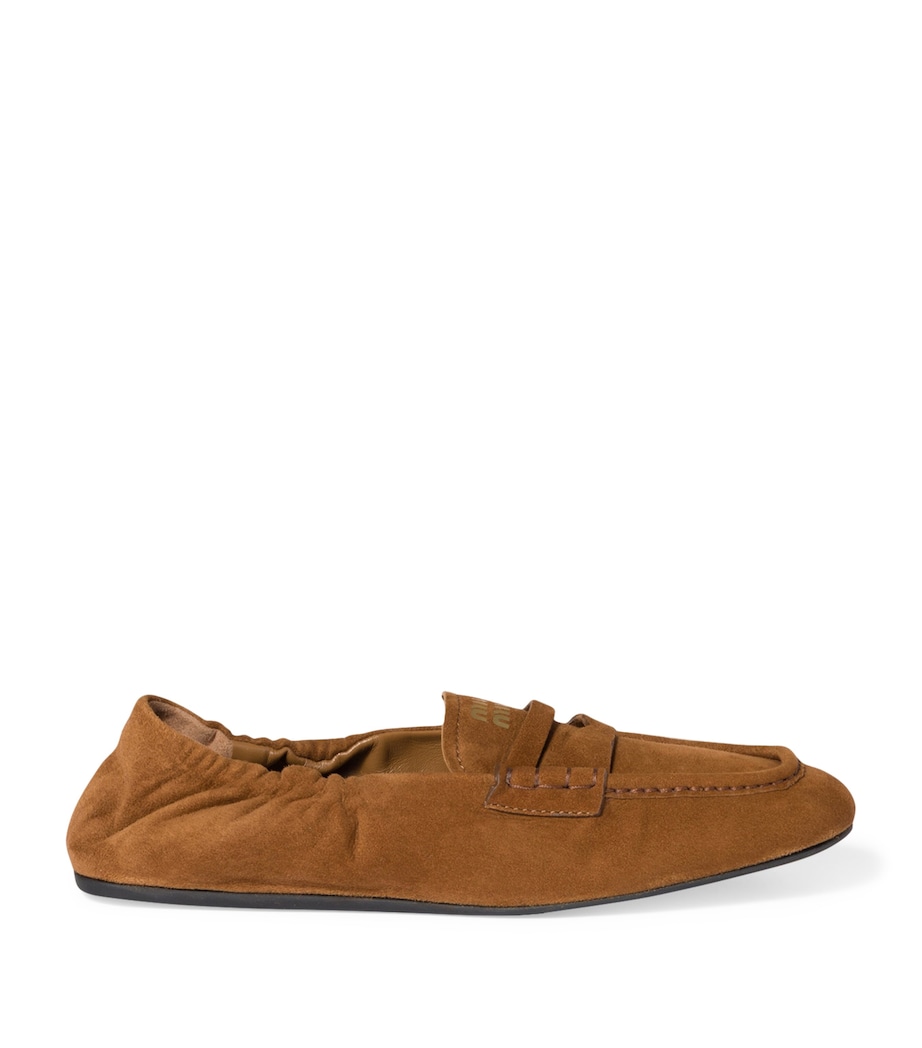 Suede Ruches Loafers F0316 Image 1
