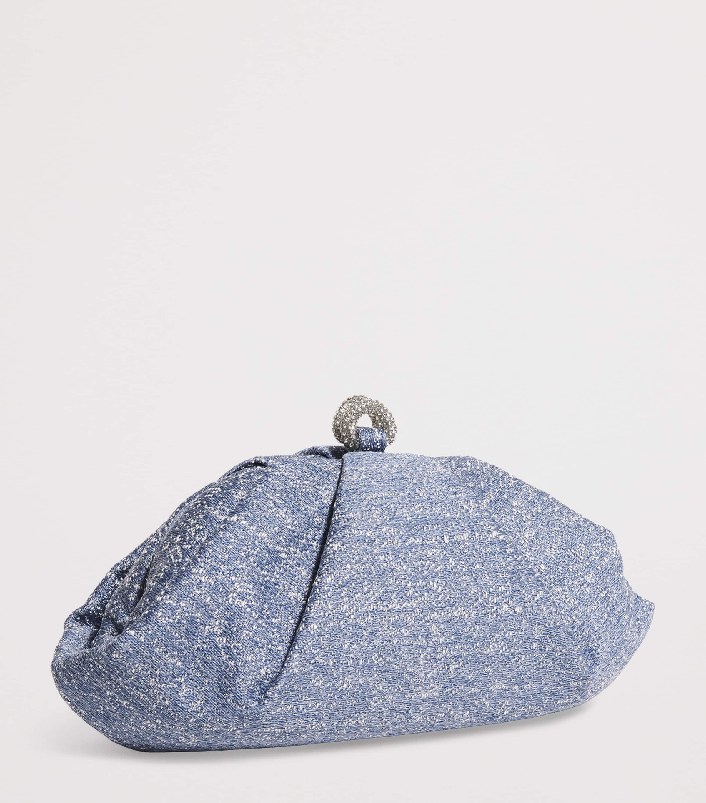 Denim Sparkle Gemma Clutch Bag SSKBL SPAKLE BLUE Image 3
