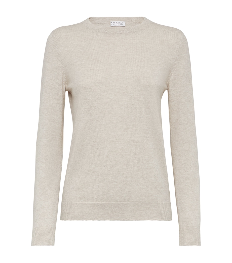 Brunello Cucinelli Cashmere Monili-Trim Sweater Image 1