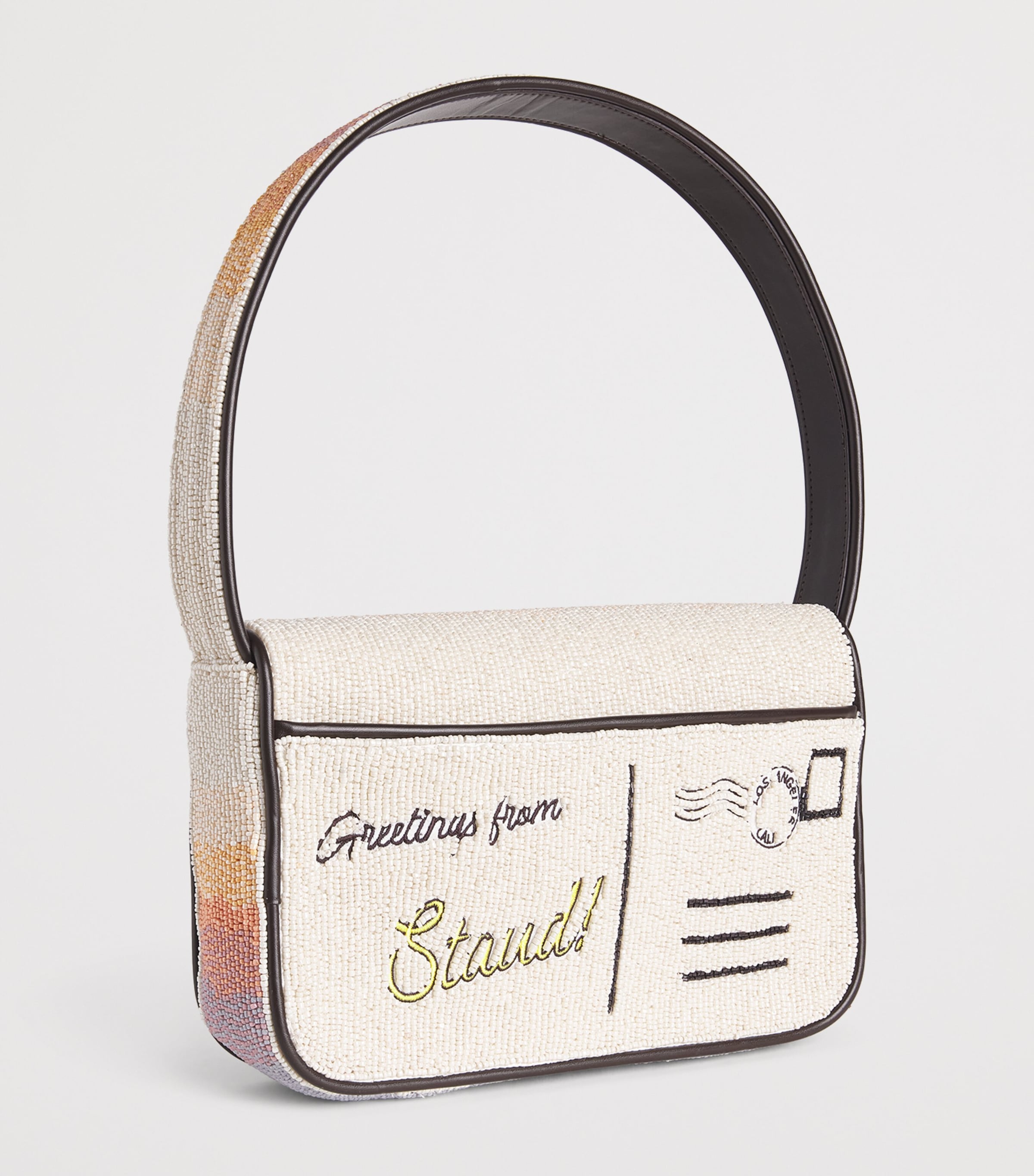 STAUD Beaded Postcard Tommy Shoulder Bag Smsn Snta Mnica Snst Image 3