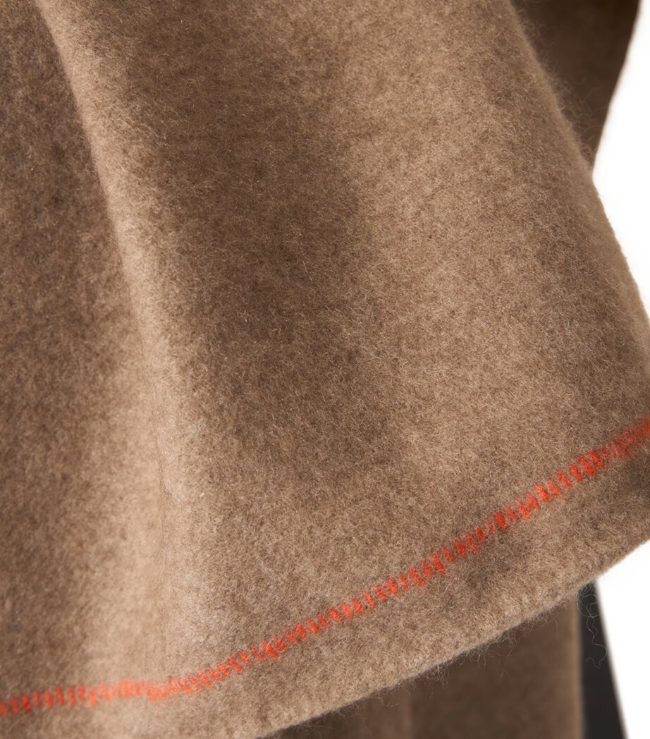 Oyuna Cashmere Sabra Throw (200cm x 145cm) Taupe Image 5
