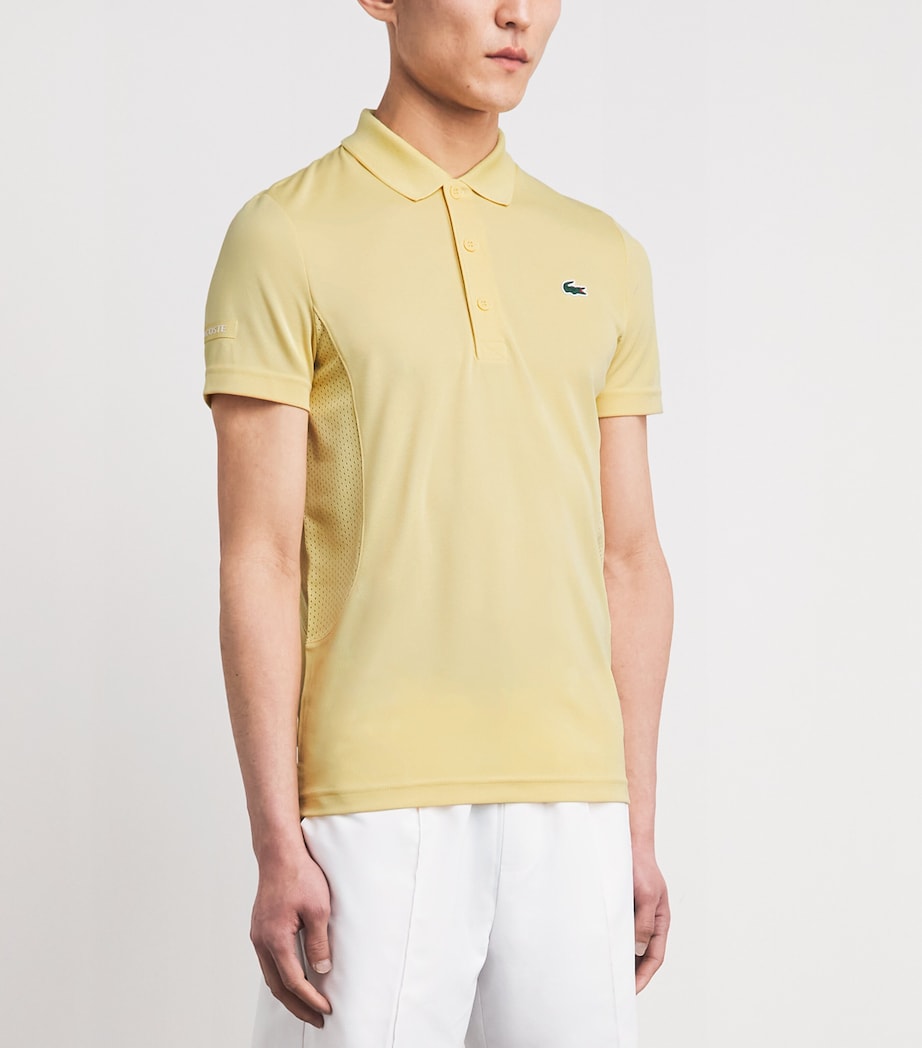 Lacoste Mens Technical Polo Shirt Zcm Soya Image 4