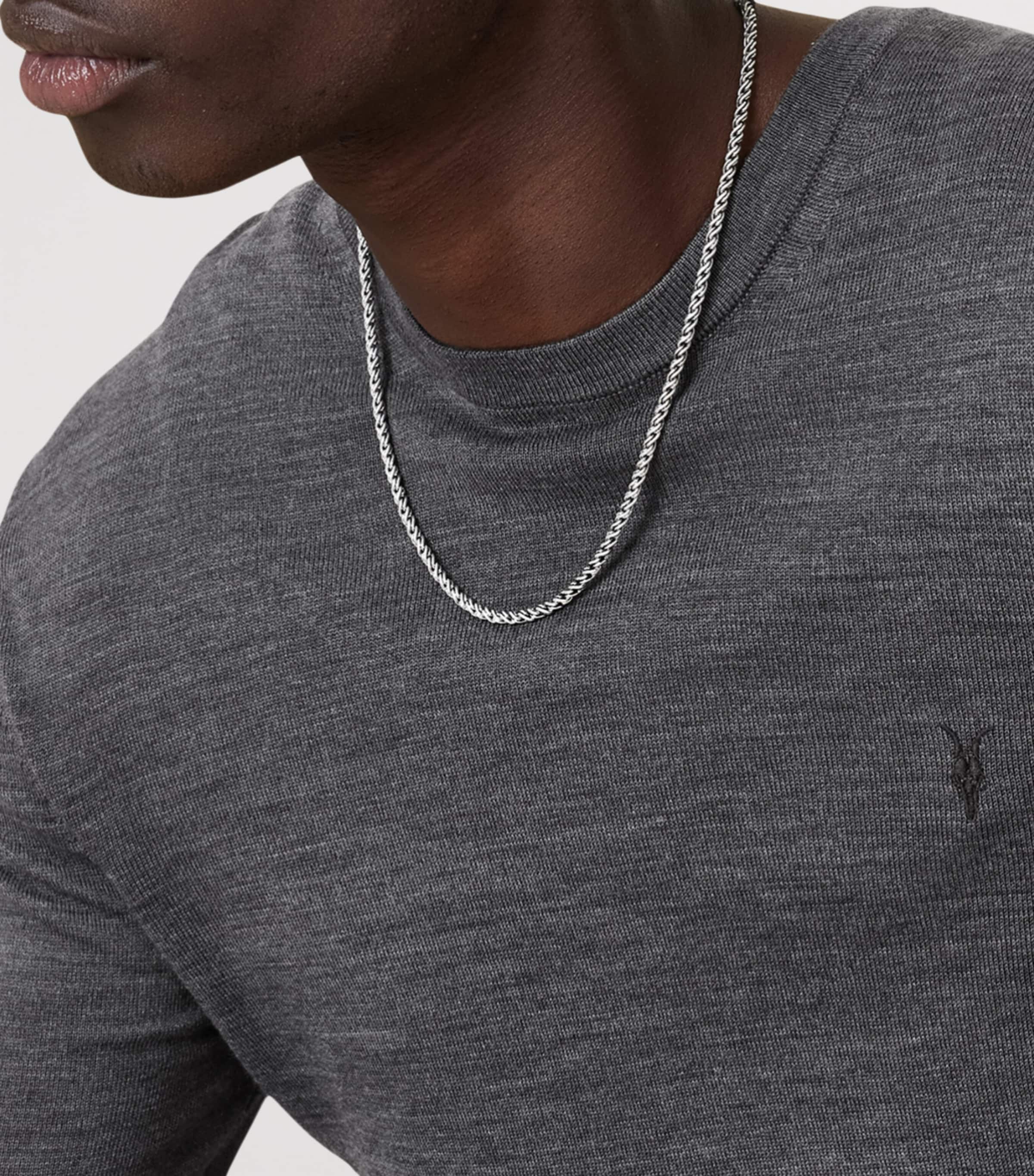 Merino Wool Mode Sweater MONUMENT GREY Image 9