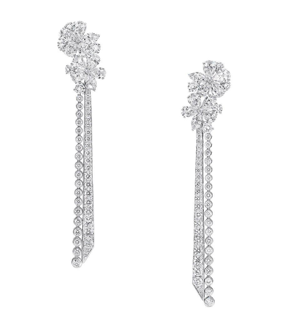 Graff White Gold and Diamond Carissa Drop Earrings White Gold Image 1