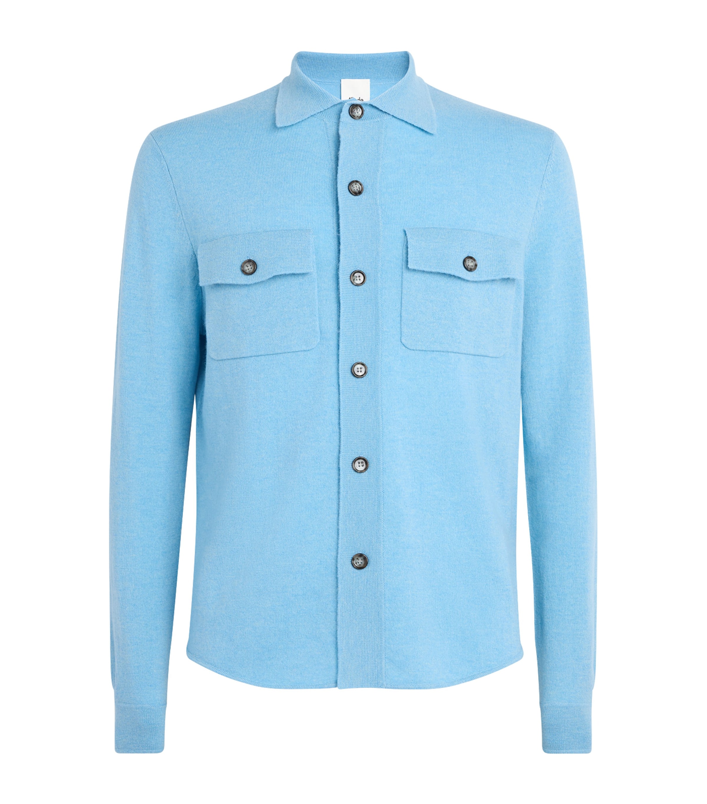 Allude Mens Virgin Wool-Cashmere Overshirt Image 1