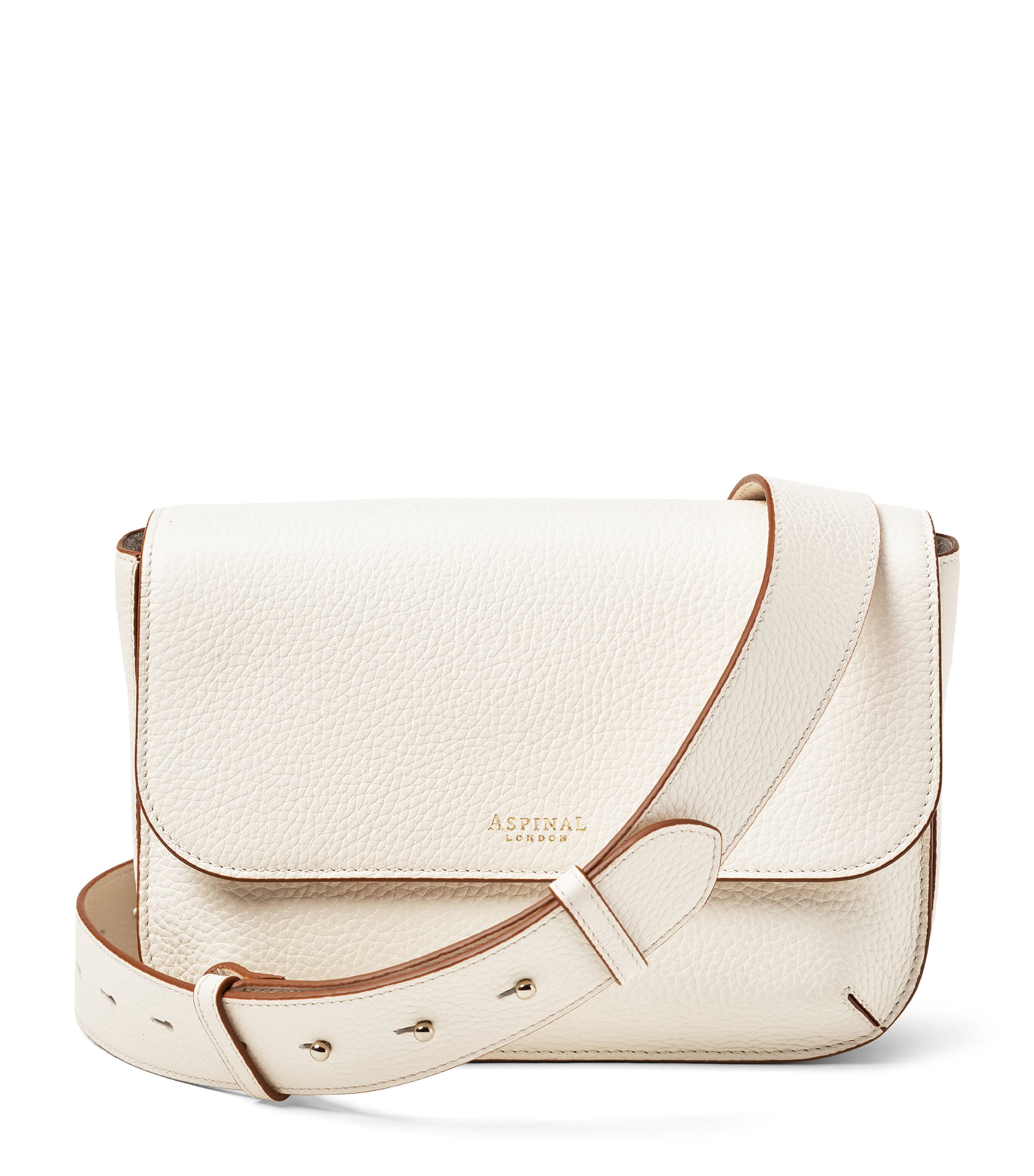 Aspinal Of London Leather Ella Grande Cross-body Bag In Neutral