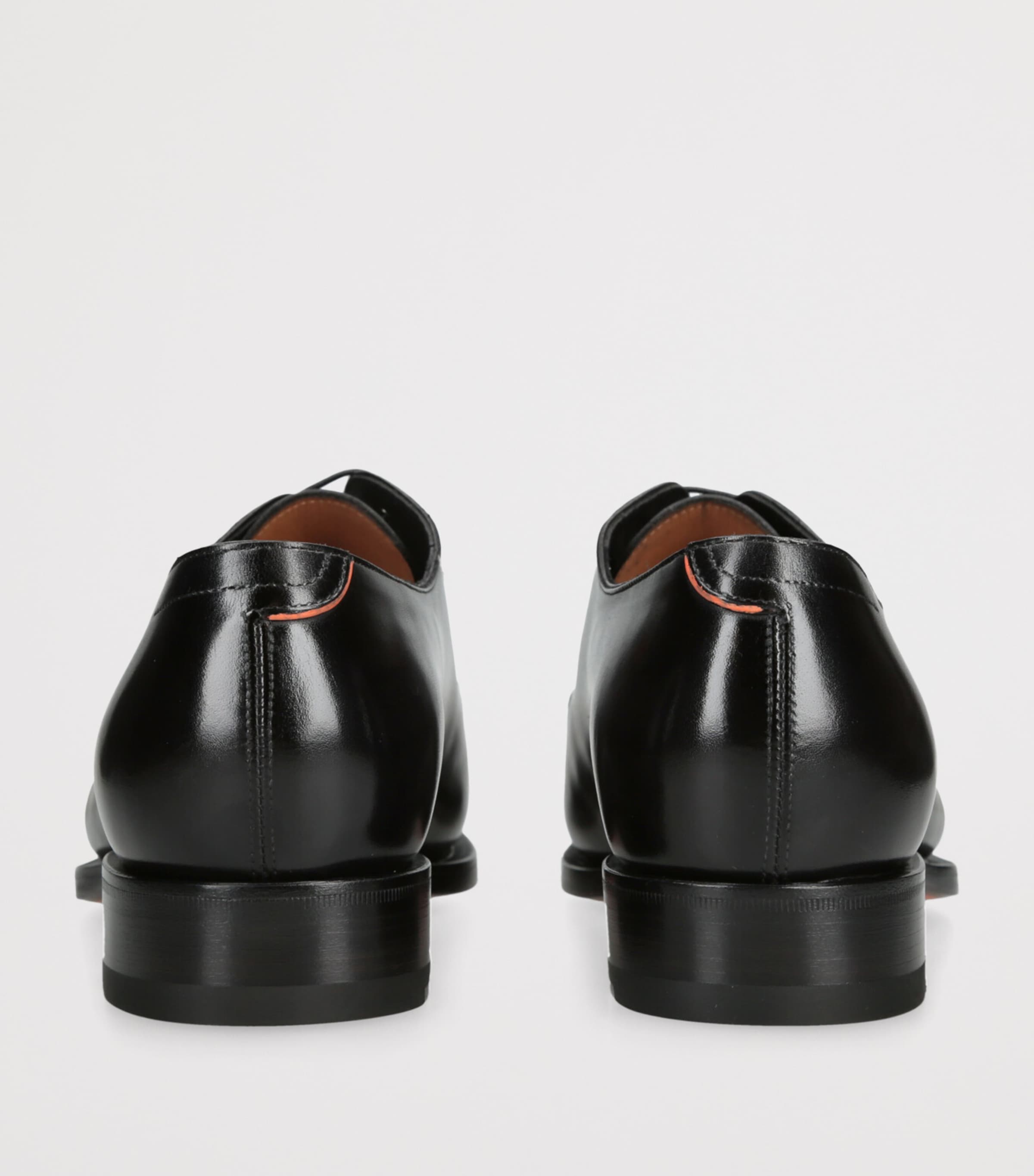 Santoni Leather Adrian Derby Shoes Grey Image 2