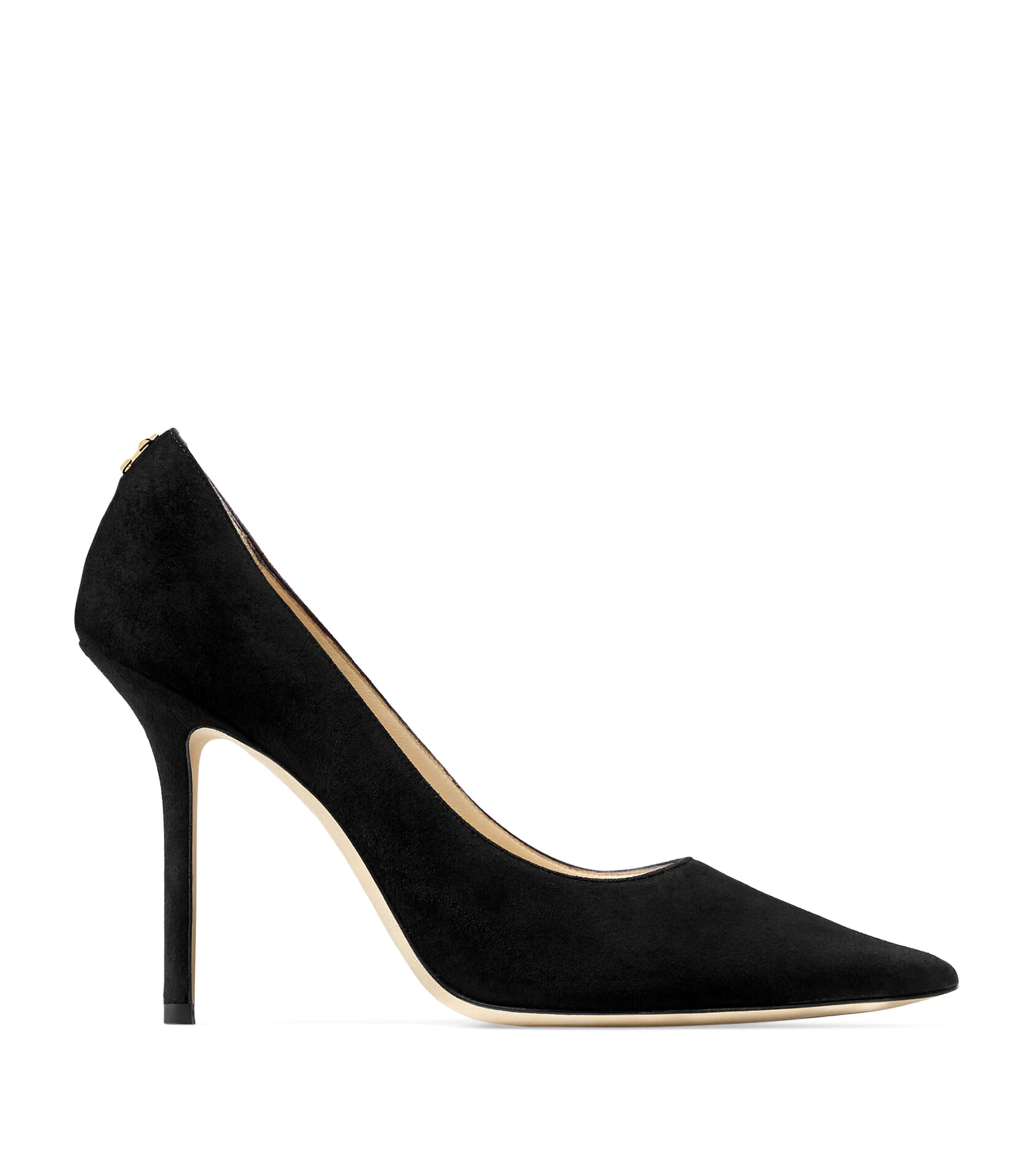 Jimmy Choo Love 100 Suede Pumps In Black