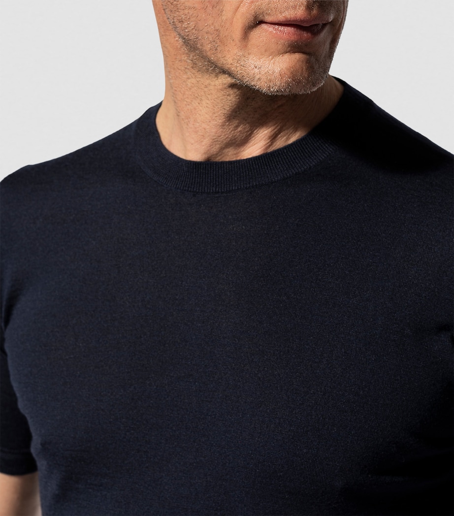 Wool and Silk-Blend T-Shirt 810 Image 5