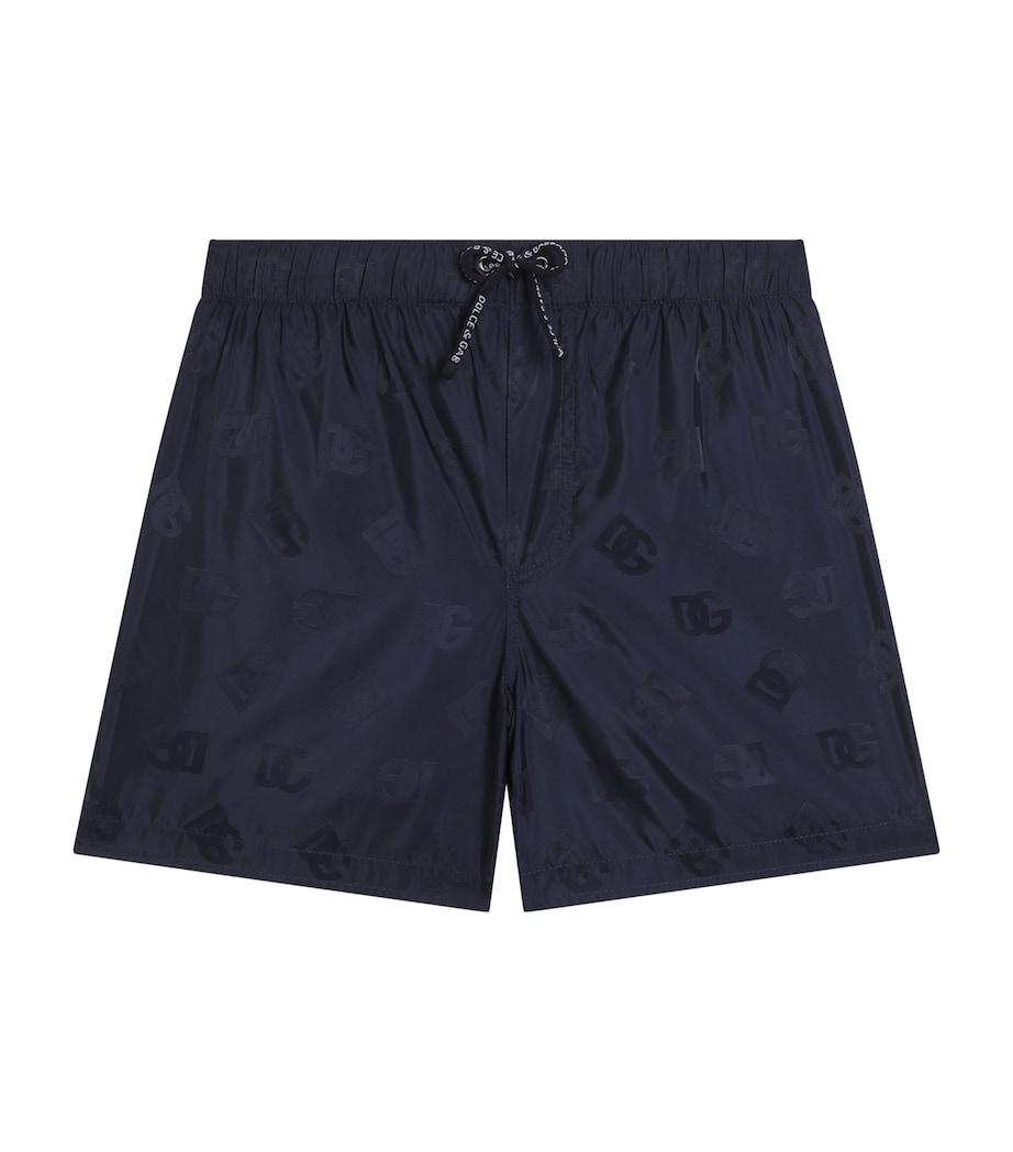 Mid-Length Swim Shorts (8-12+ Years) B3895-NAVY BLUE Image 1