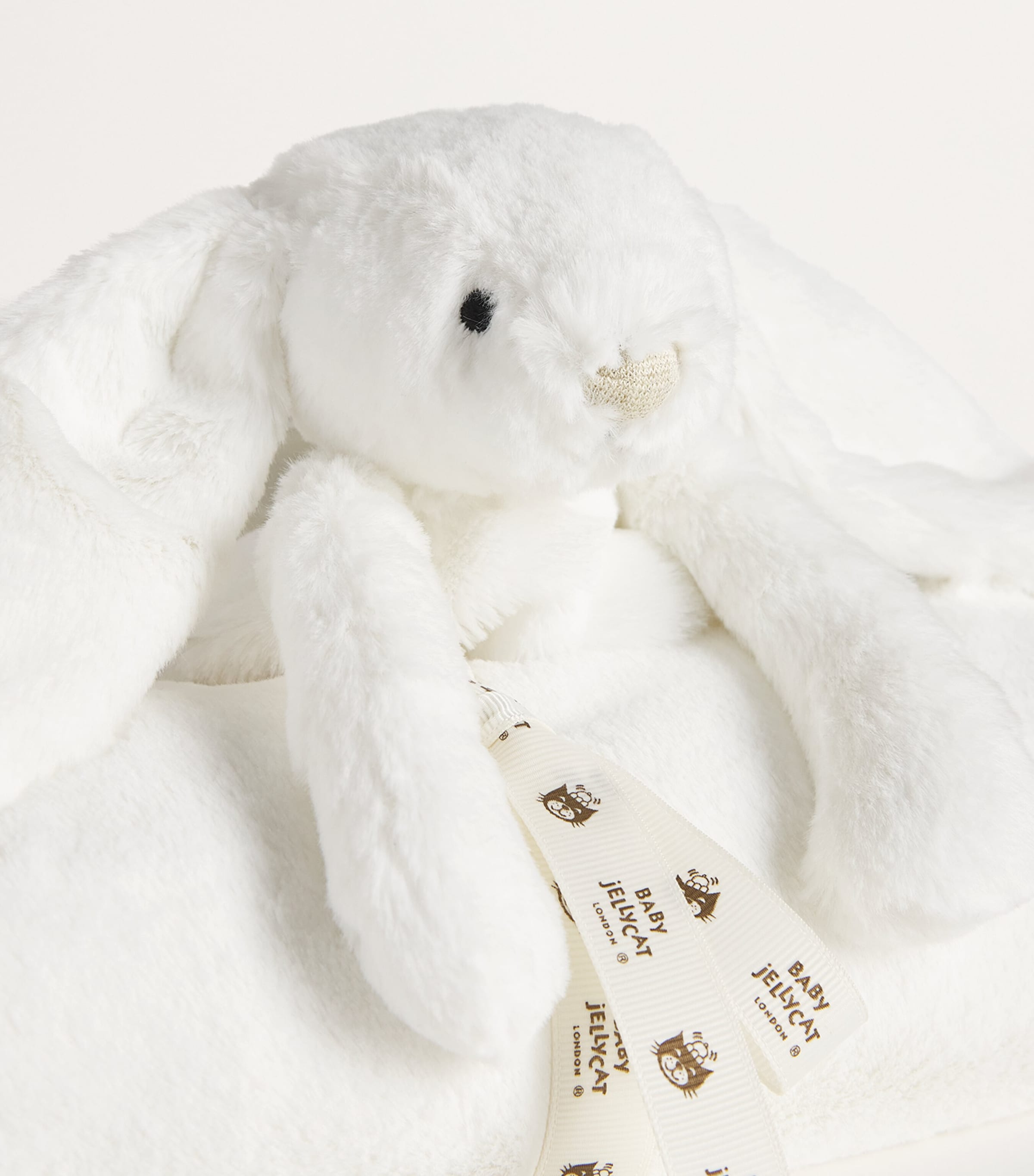 Jellycat Luxe Bashful Bunny Blanket 56cm x 70cm Harrods UK