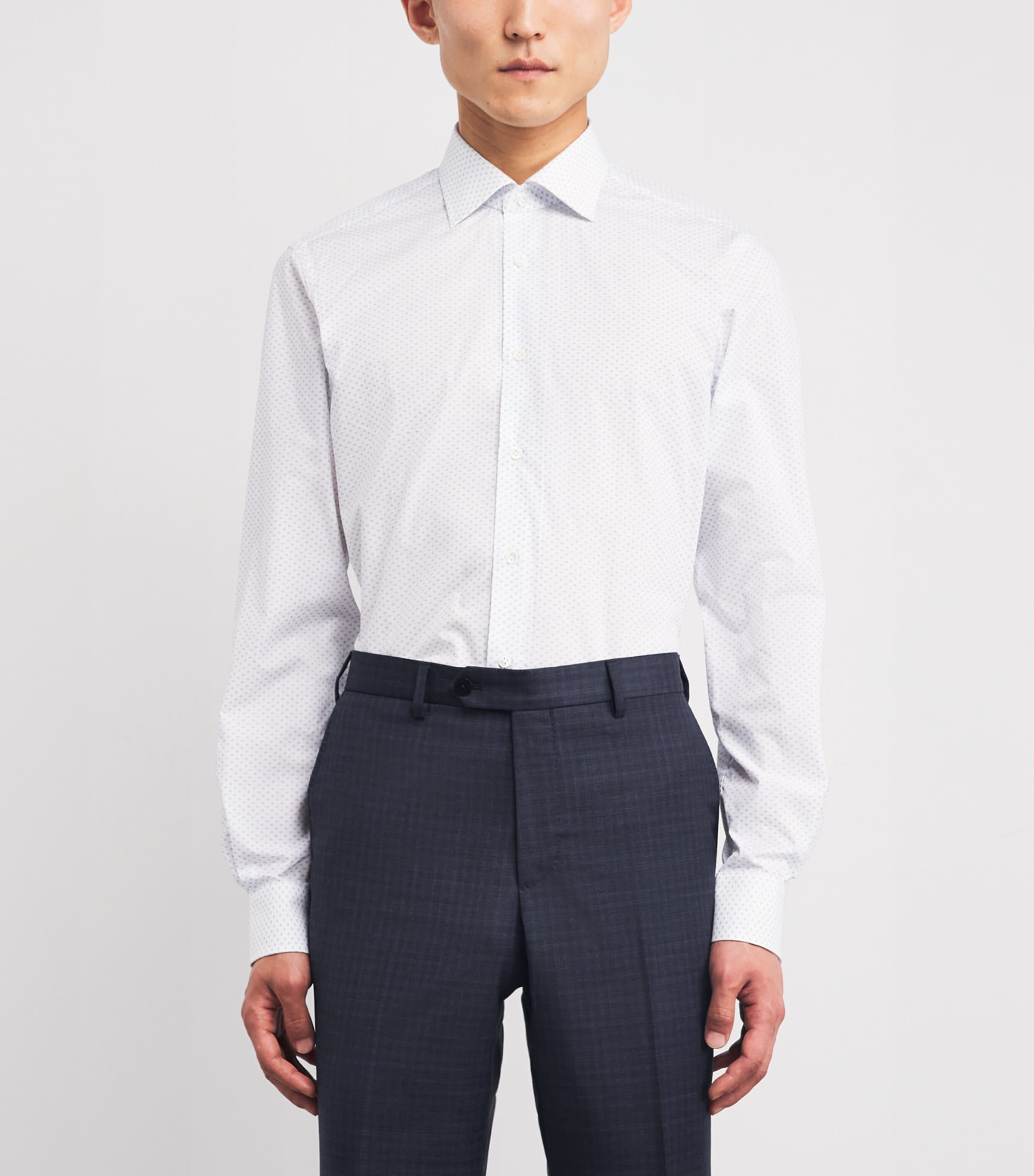 Wool Check 2-Piece Suit 01 BLUE NAVY Image 3