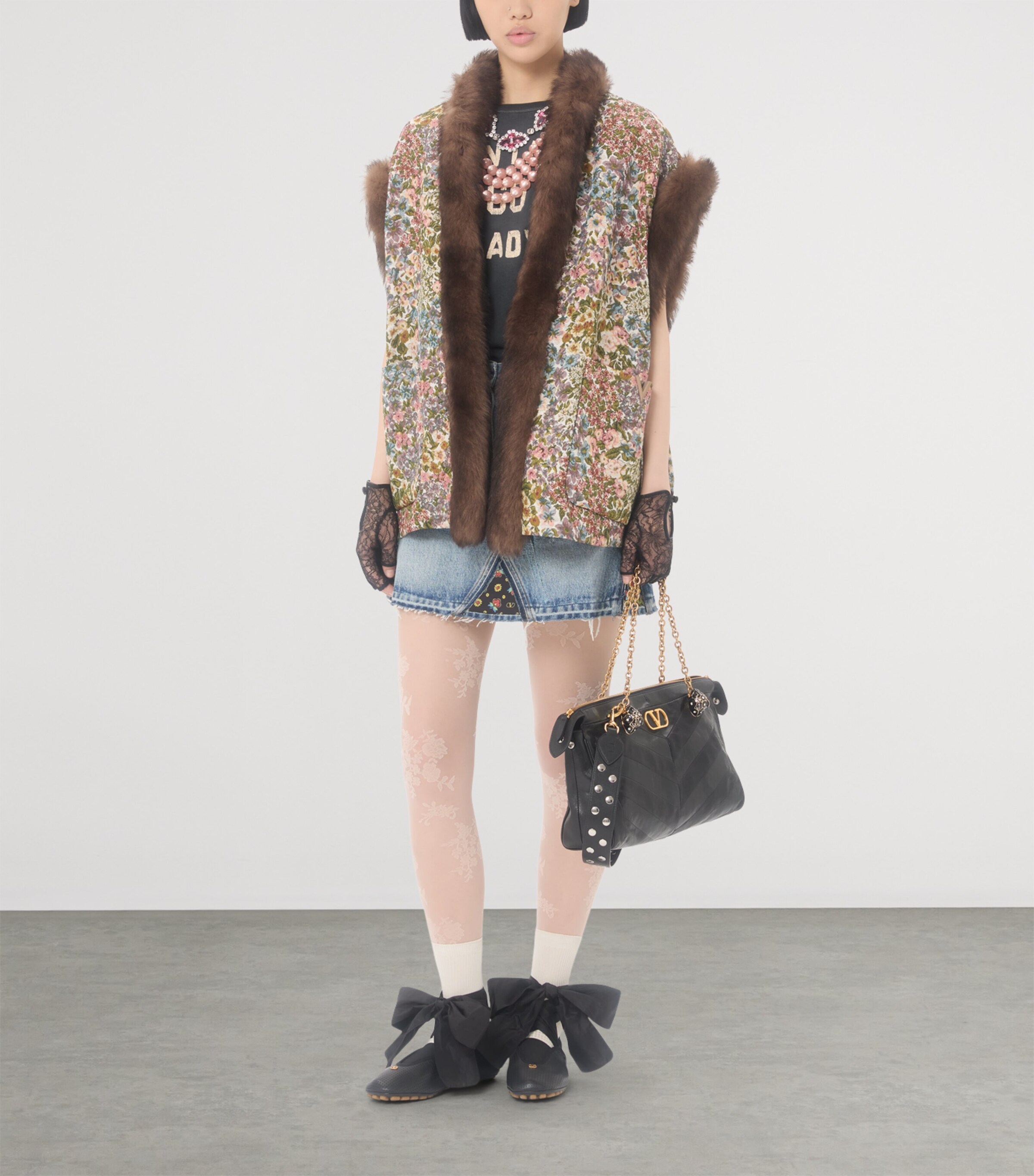 Valentino Womens Cotton Printed T-Shirt Image 5