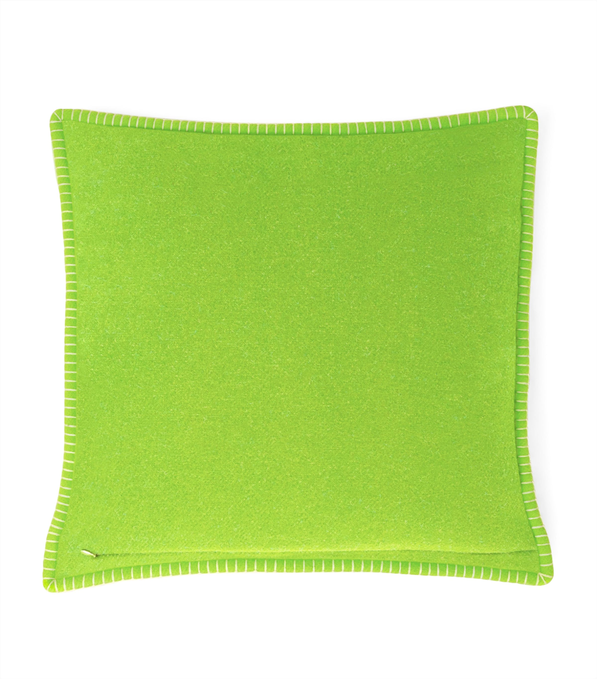 Wool Modernism 003 Cushion (50cm x 50cm) 6E40 - BRIGHT LIME/C Image 2