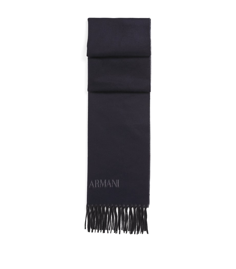 Silk-Cashmere Fringe Scarf FB066 Image 1