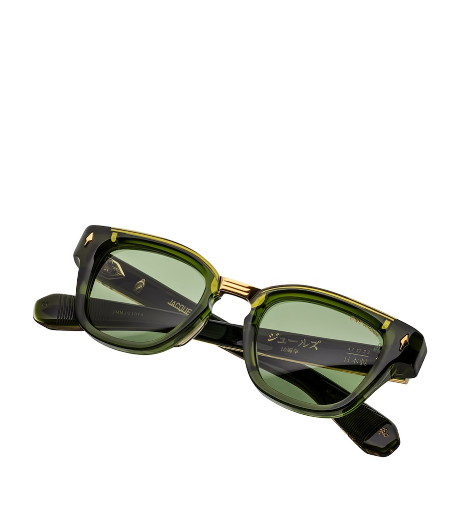 Jacques Marie Mage 10th-Anniversary Edition Acetate Jules Sunglasses Grn Glss/drk Gld Image 1