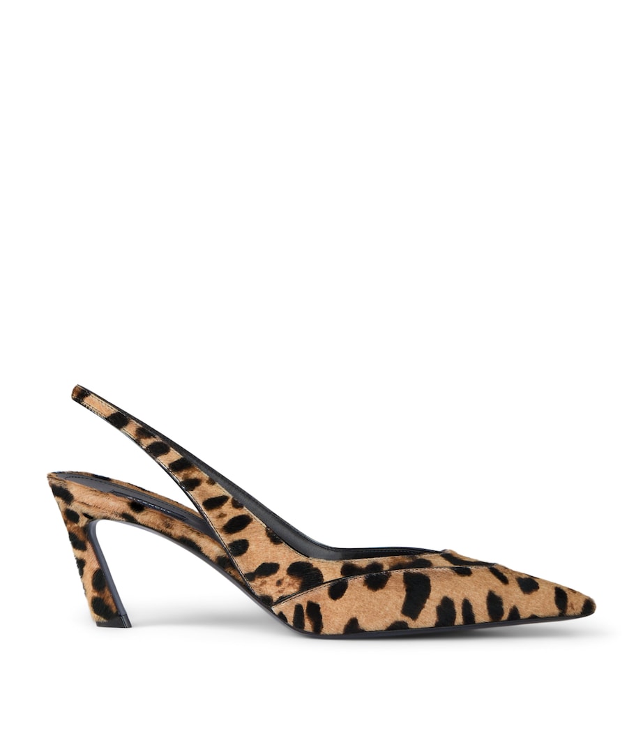 Leopard Slingback Heels 65 BLACK/BEIGE Image 1